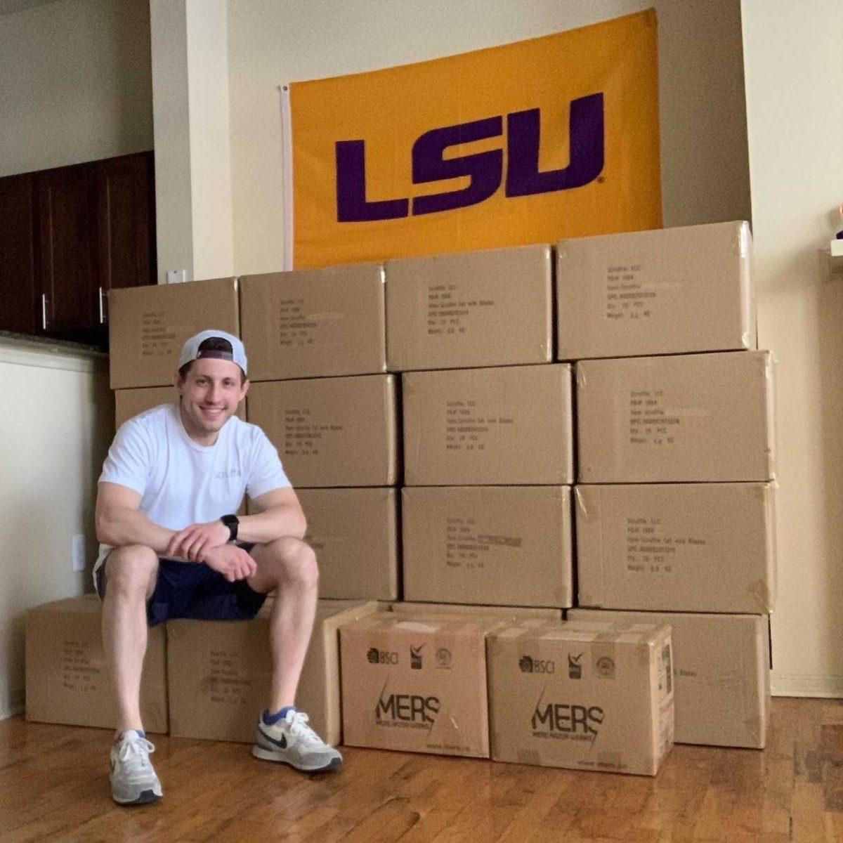 LSU alumnus&#160;Reid Simkovitz is the creator of "Scruffie," a shaving product that went viral on Tik Tok and is now sold out.