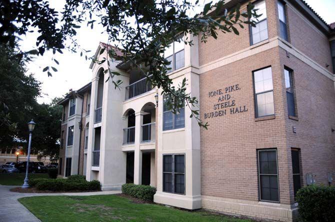 Ione, Pike, and Steele Burden Hall on Aug. 20, 2015, in LSU's East Campus Apartment complex.