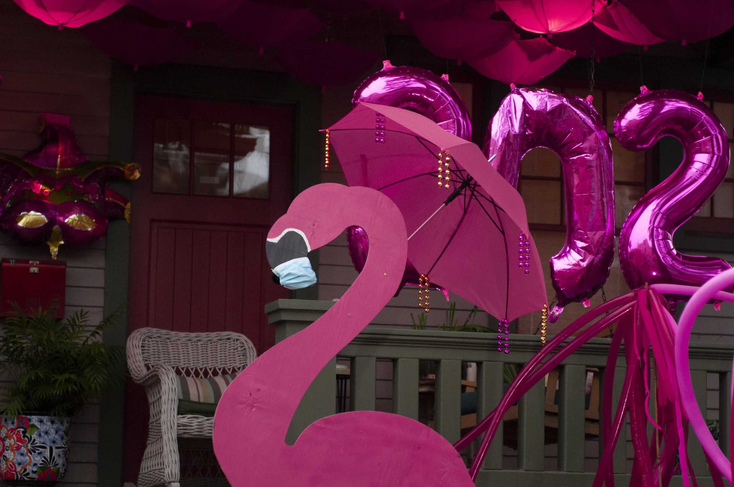 PHOTOS: Spanish Town neighborhood celebrates Mardi Gras with "Pretty in Pink" house decorations