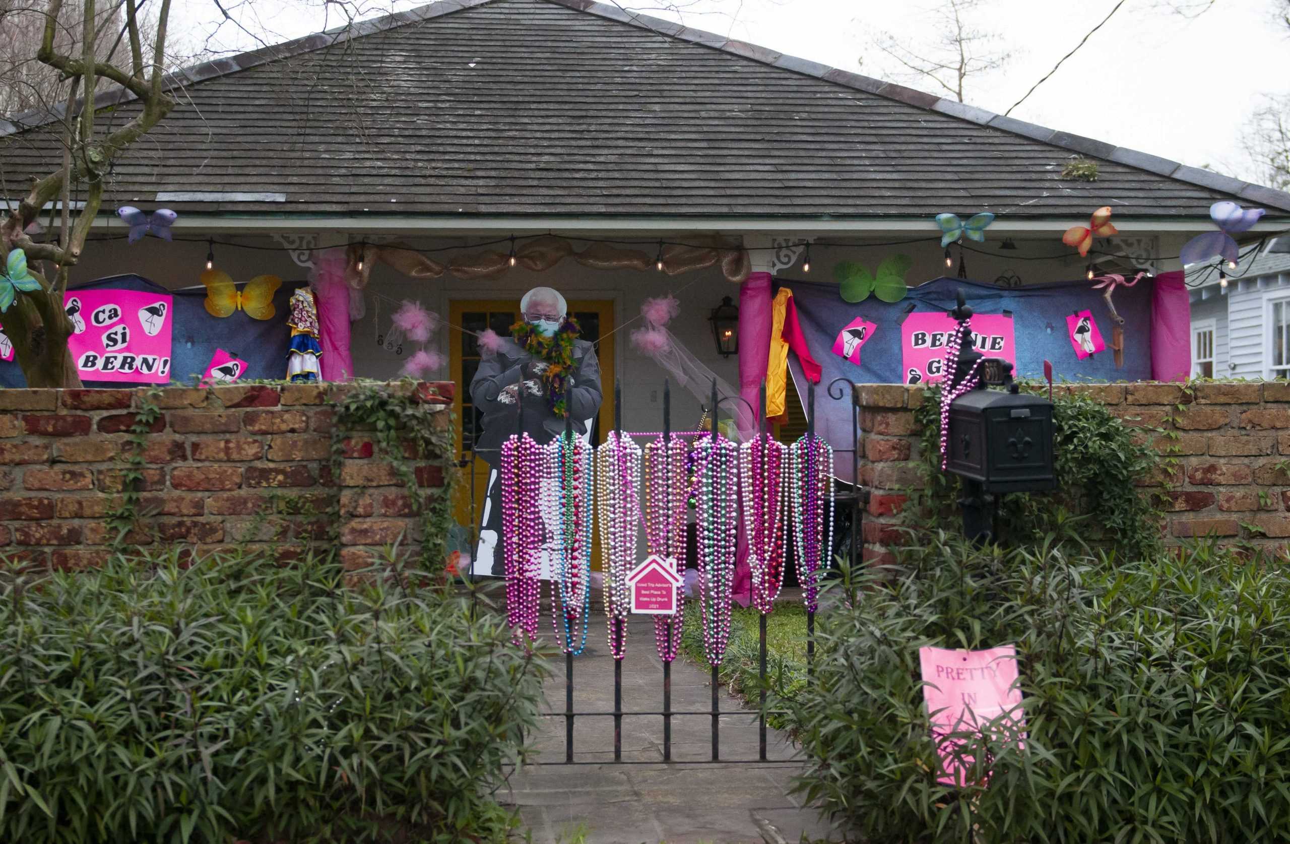 PHOTOS: Spanish Town neighborhood celebrates Mardi Gras with "Pretty in Pink" house decorations