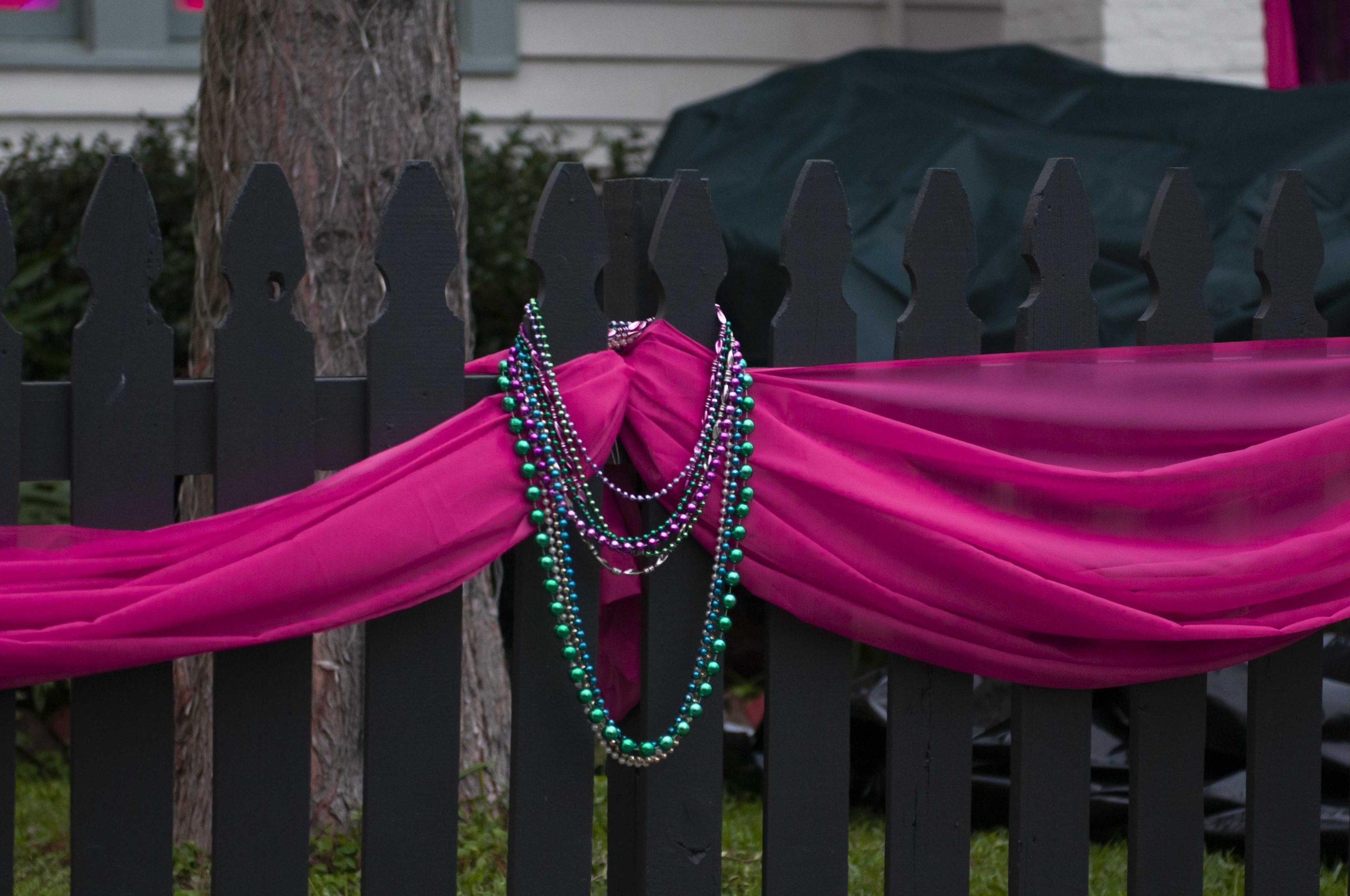 PHOTOS: Spanish Town neighborhood celebrates Mardi Gras with "Pretty in Pink" house decorations