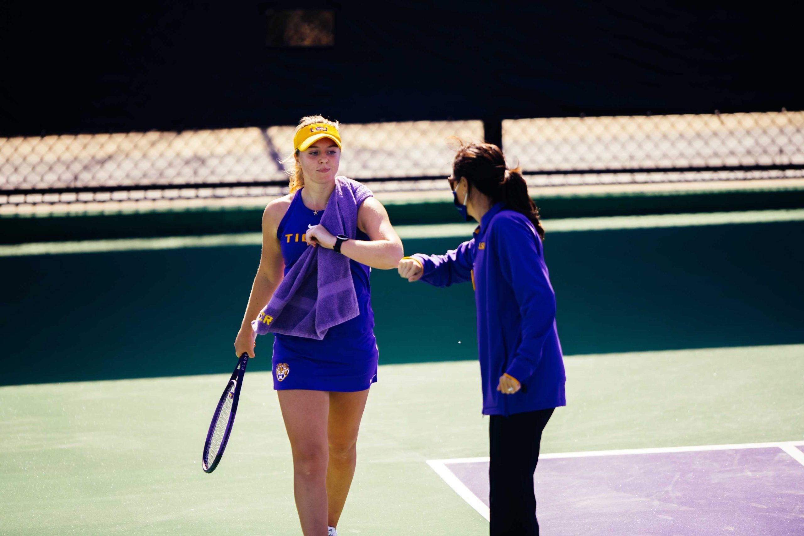 PHOTOS: LSU men's and women's tennis teams defeat Rice