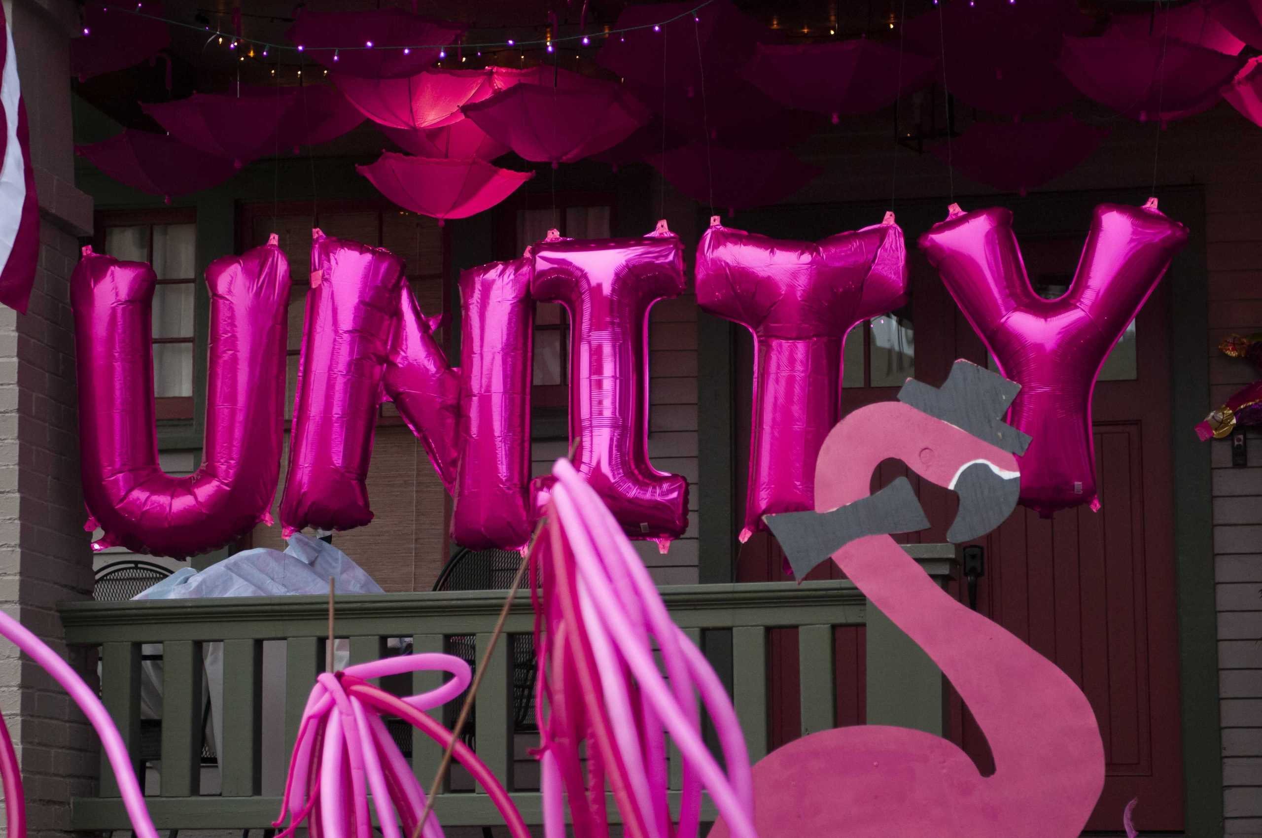 PHOTOS: Spanish Town neighborhood celebrates Mardi Gras with "Pretty in Pink" house decorations