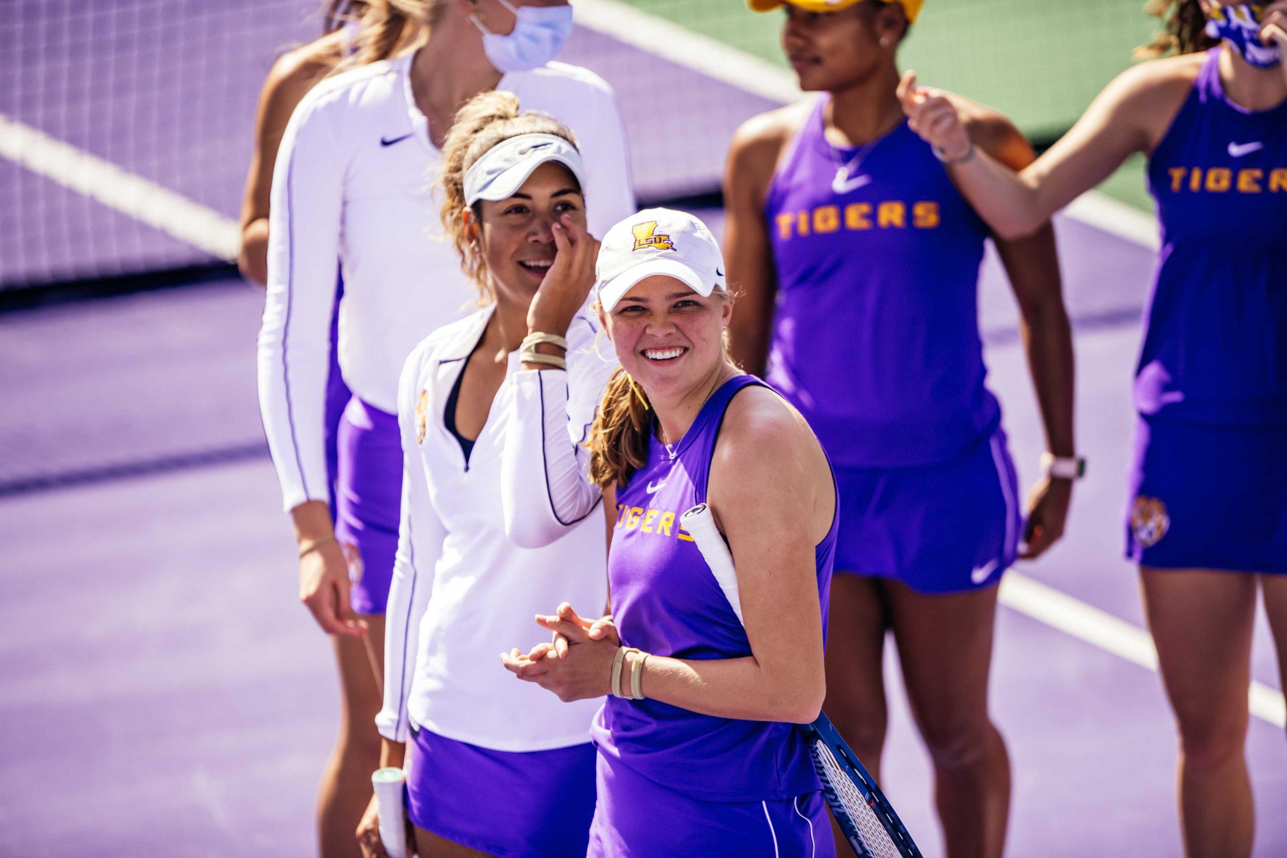 PHOTOS: LSU men's and women's tennis teams defeat Rice