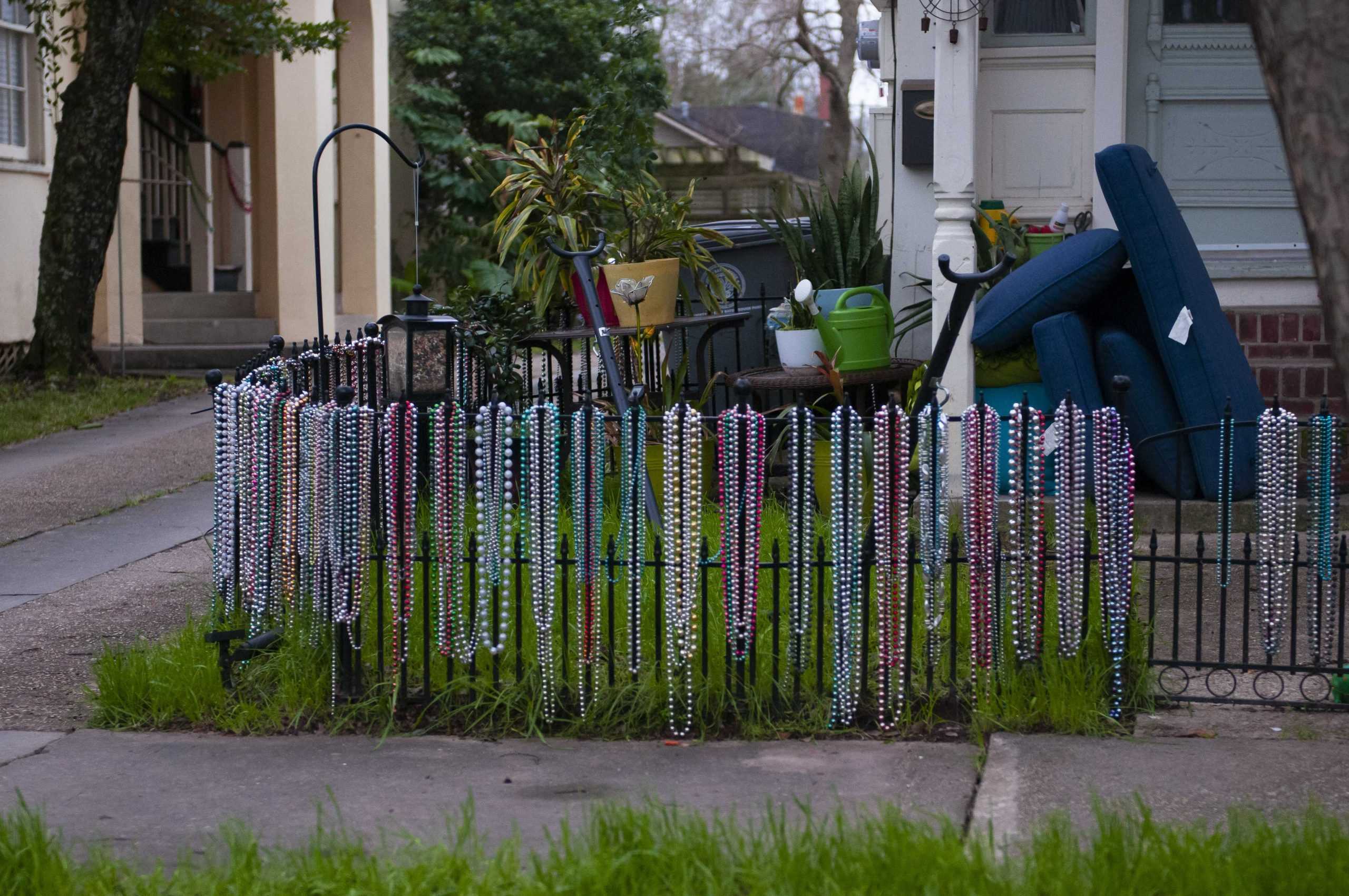 PHOTOS: Spanish Town neighborhood celebrates Mardi Gras with "Pretty in Pink" house decorations