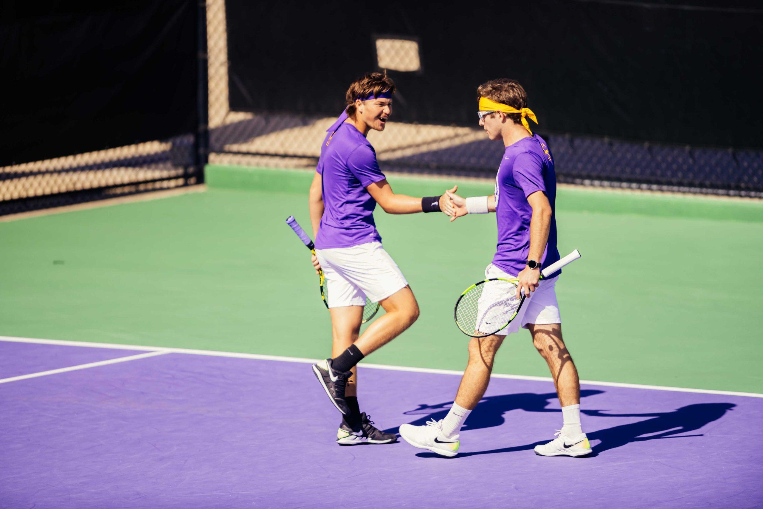 PHOTOS: LSU men's and women's tennis teams defeat Rice