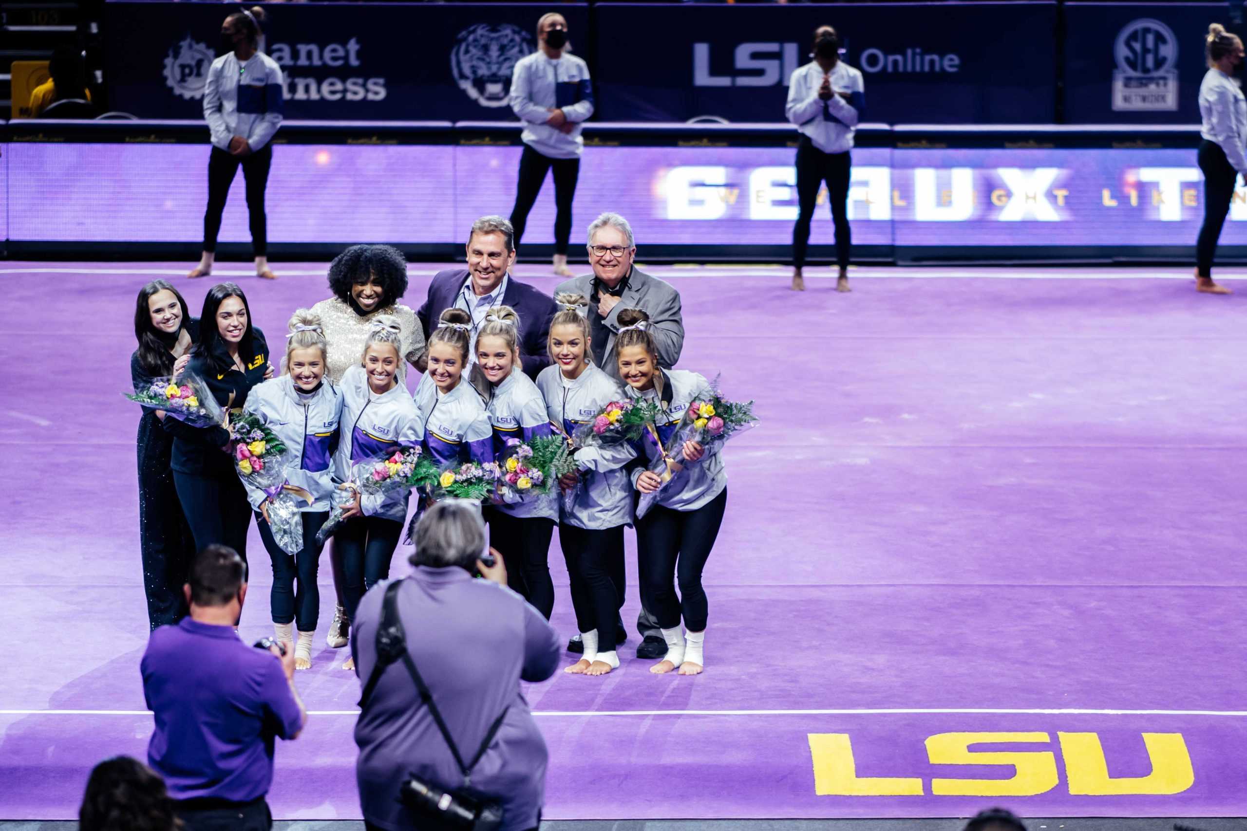 PHOTOS: No.3 LSU gymnastics holds senior night and defeats No. 22 Missouri