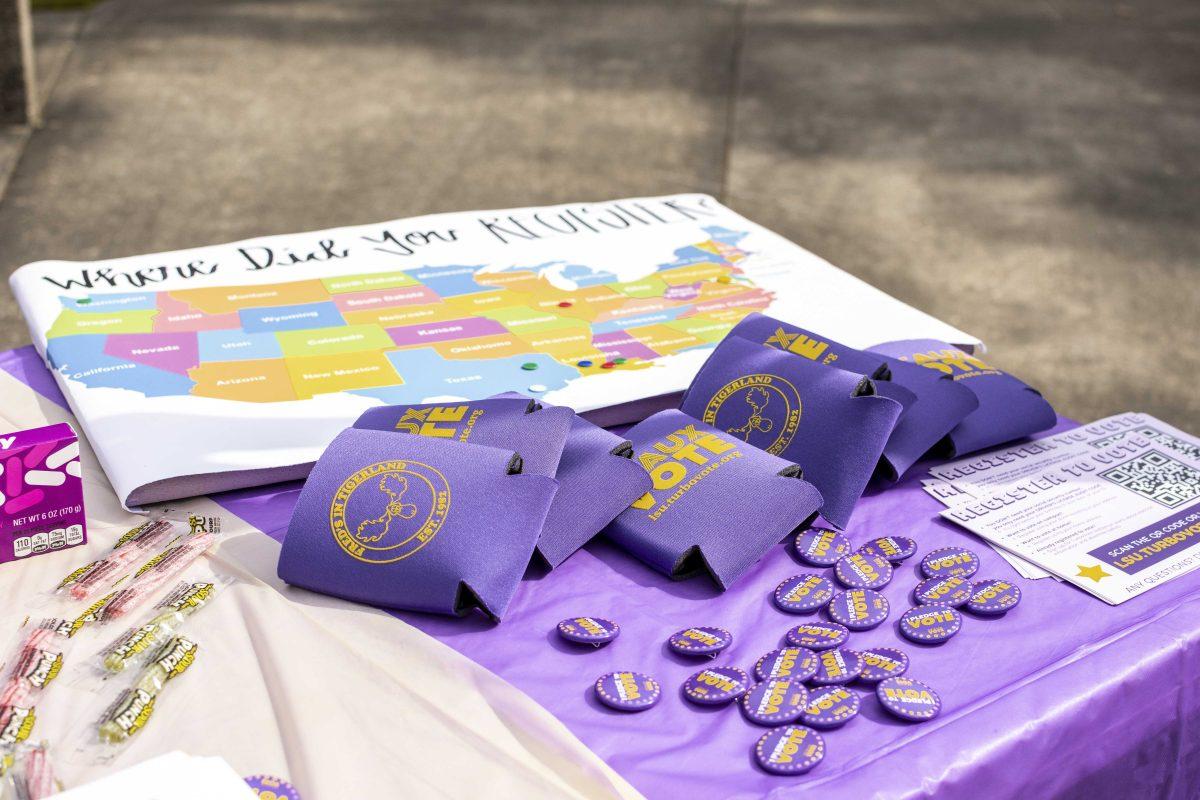 LSU Voter Registration Day takes place in Free Speech Alley on Thursday, September 19, 2019.