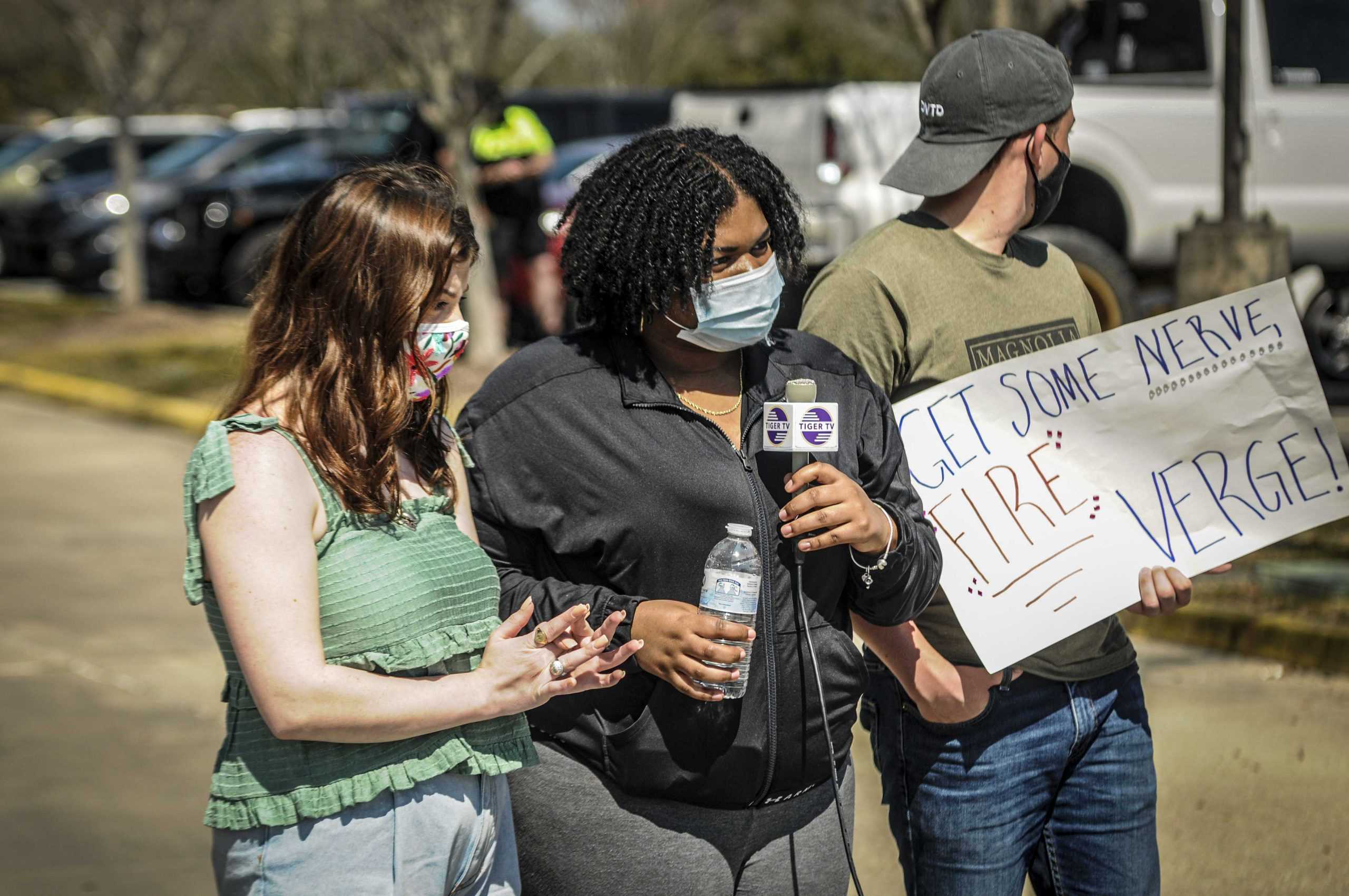 PHOTOS: Tigers Against Sexual Assault holds sit-in protest at Football Operations Center