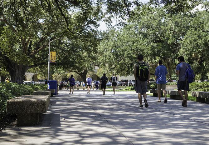 Free speech alley in front of the LSU Student Union on Tuesday Sept. 20, 2016.