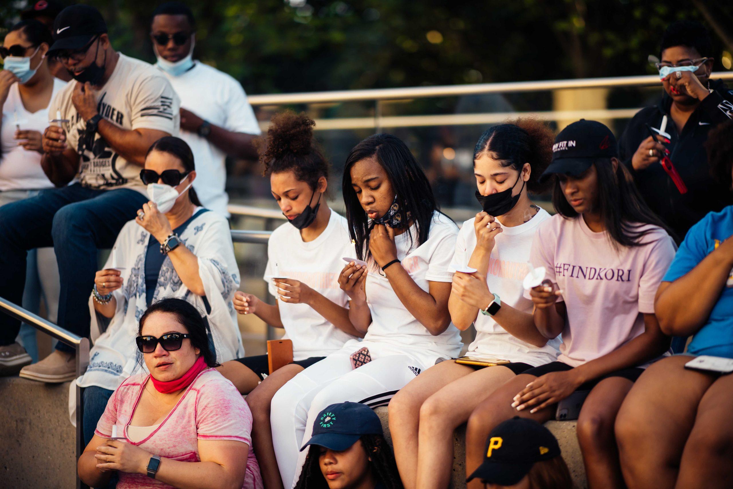 PHOTOS: Family and friends of missing LSU freshman Kori Gauthier gather for candlelight prayer vigil