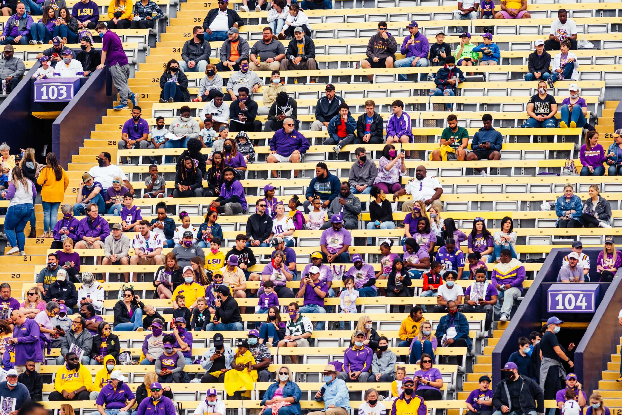 PHOTOS: LSU football white team defeats purple in spring game