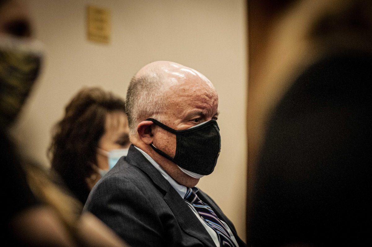 LSU's Interim President Thomas Galligan Jr. listens to Title IX hearing on Wednesday, March 10, 2021 at the Louisiana State Capitol on North Third Street.