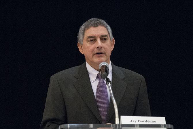 Louisiana Commissioner of Administration and former Louisiana Secretary of State Jay Dardenne addresses&#160;the Louisiana Redistricting Summit at the Lod Cook Alumni Center on Friday, Jan. 19, 2018.