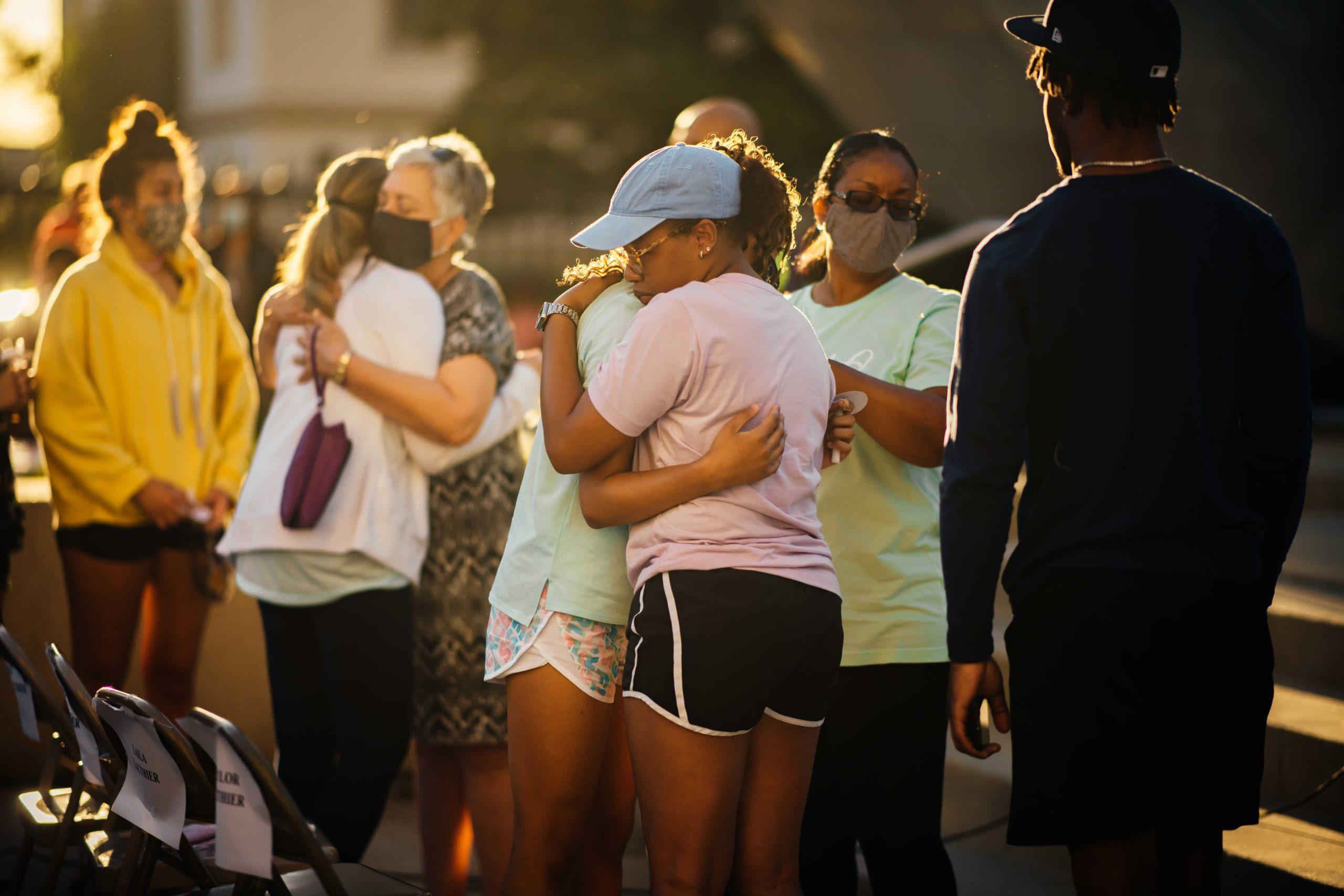 PHOTOS: Family and friends of missing LSU freshman Kori Gauthier gather for candlelight prayer vigil