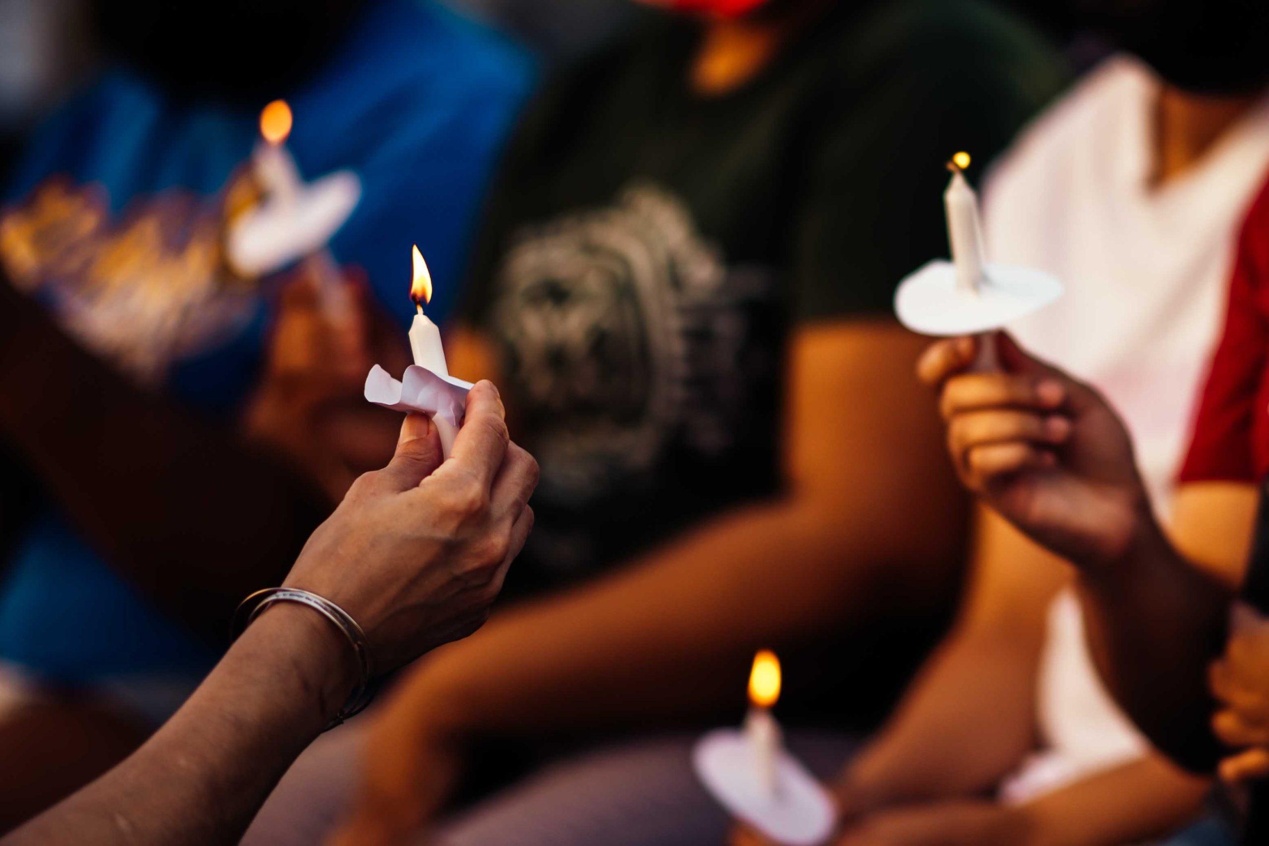 PHOTOS: Family and friends of missing LSU freshman Kori Gauthier gather for candlelight prayer vigil