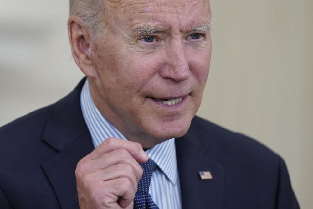 President Joe Biden speaks about the COVID-19 vaccination program, in the State Dining Room of the White House, Tuesday, May 4, 2021, in Washington. (AP Photo/Evan Vucci)