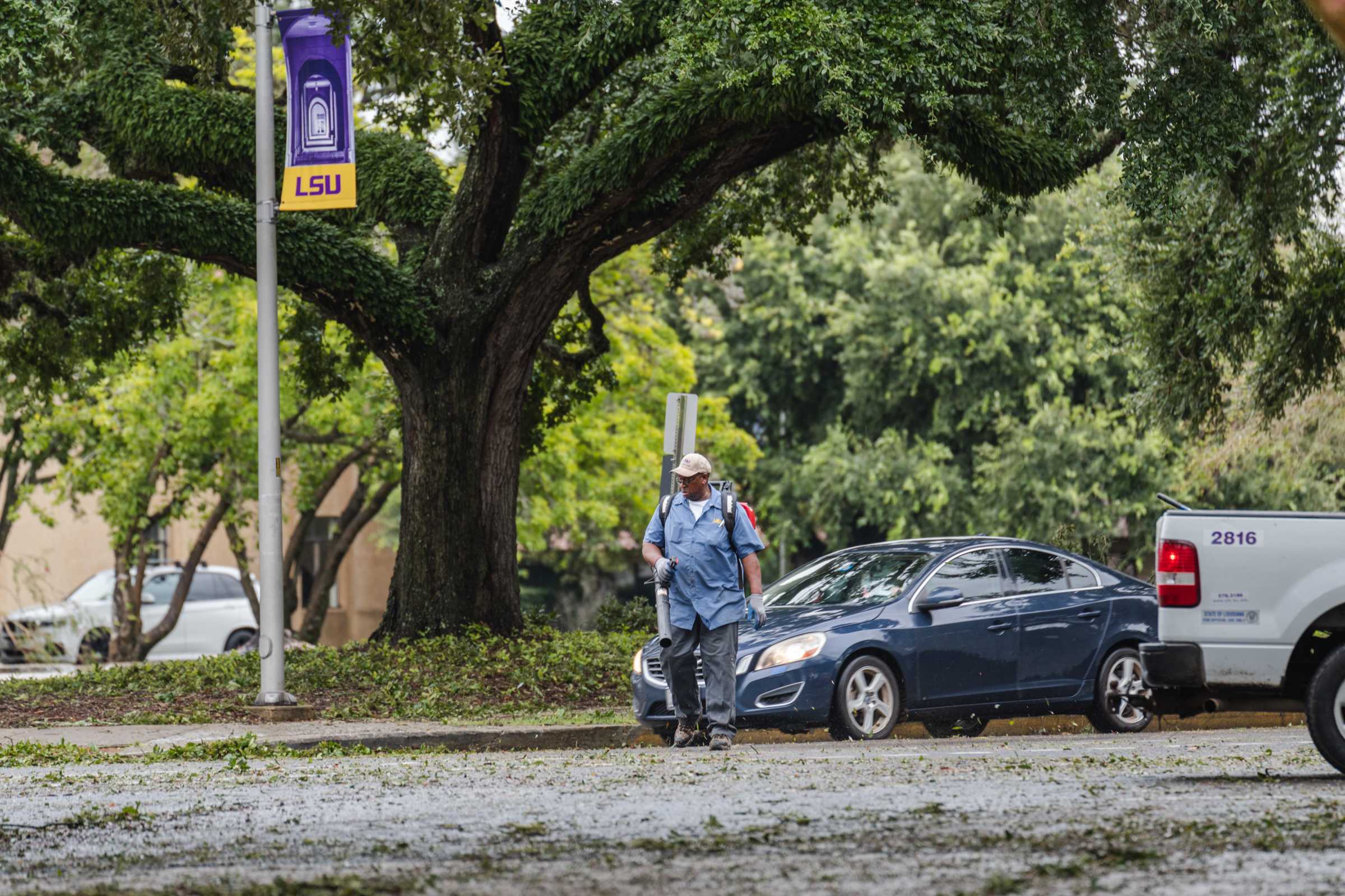 PHOTOS: Hurricane Ida hits LSU campus, causes less damage than expected