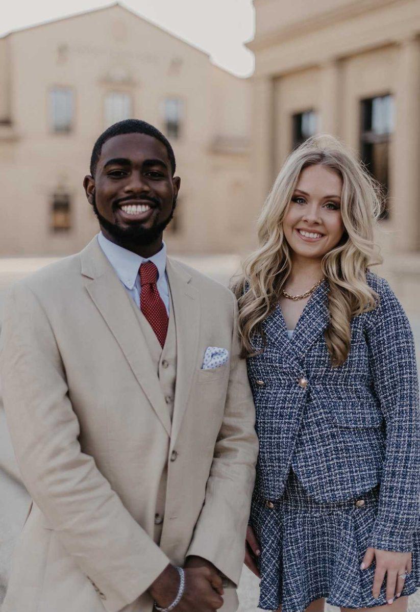 Criminology and political science junior Javin Bowman and&#160;political science, Spanish and international studies junior Abbie Grace Milligan are running for SG president and vice president under the Bowman-Milligan campaign.