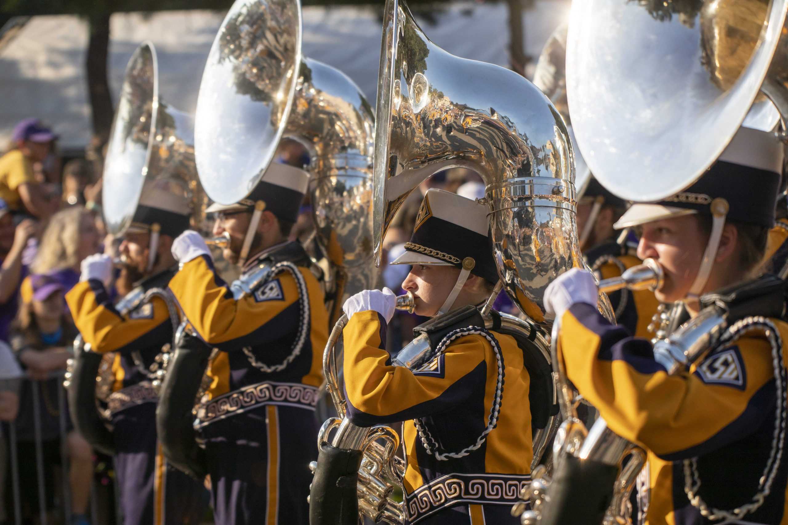 PHOTOS: LSU marches down Victory Hill before football game against McNeese