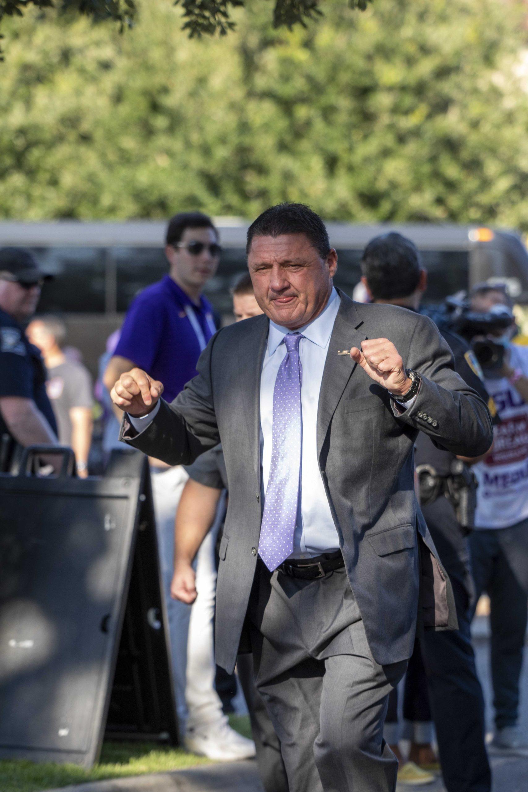 PHOTOS: LSU marches down Victory Hill before football game against McNeese