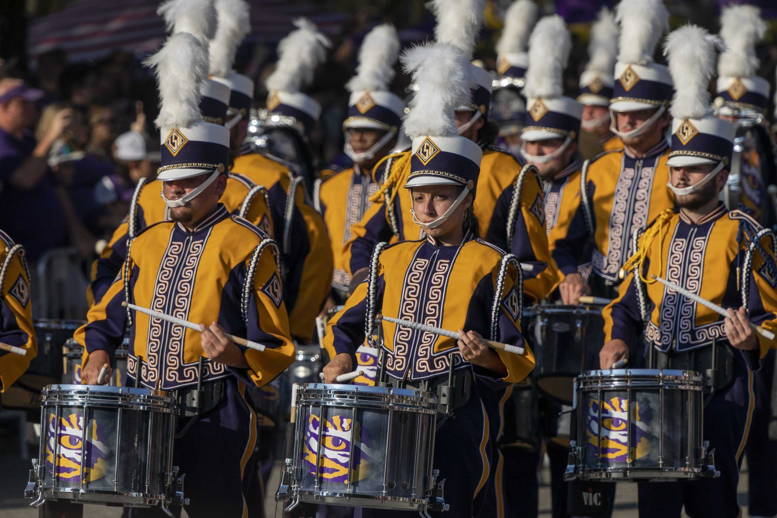 PHOTOS: LSU marches down Victory Hill before football game against McNeese