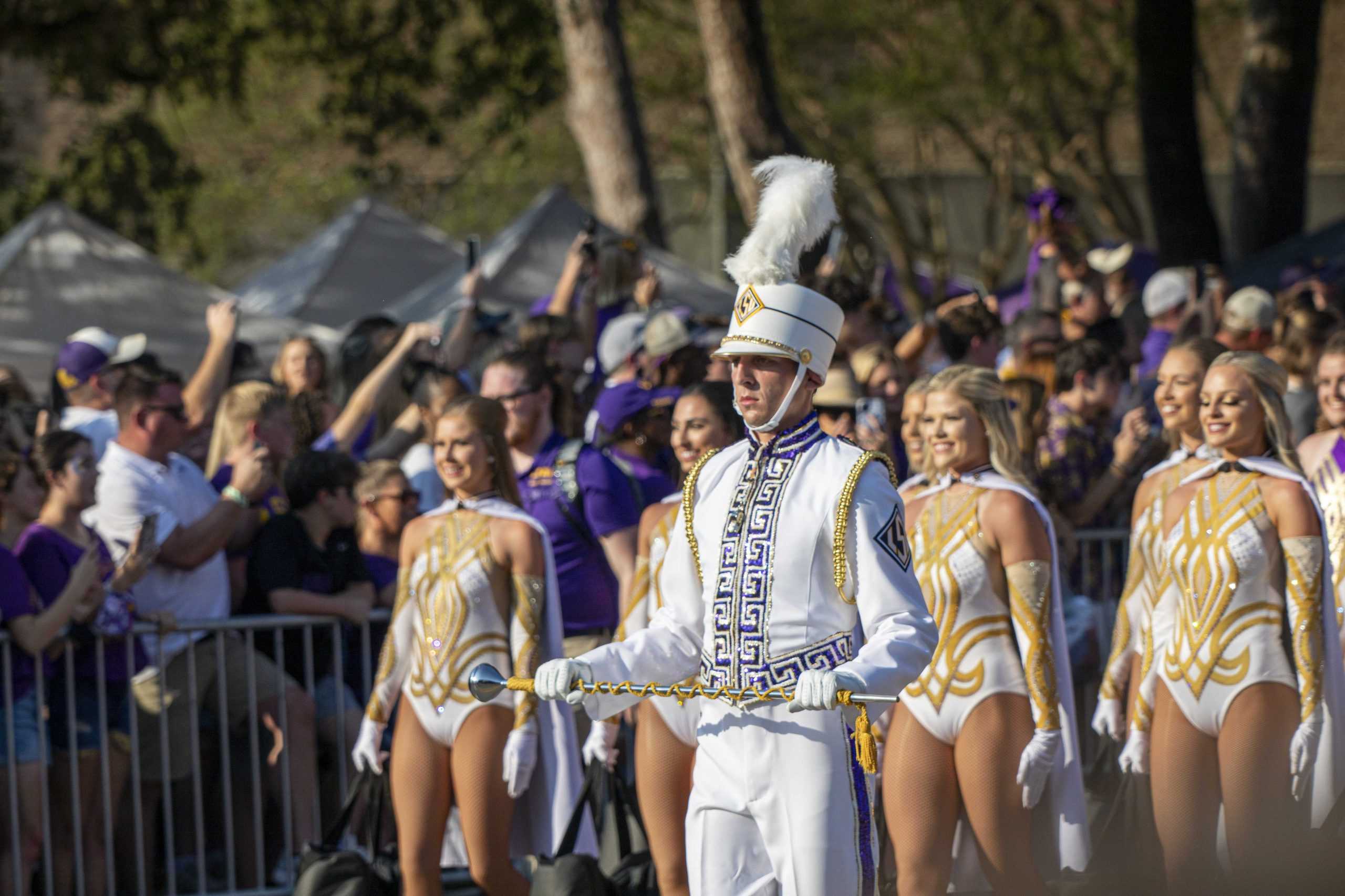 PHOTOS: LSU marches down Victory Hill before football game against McNeese