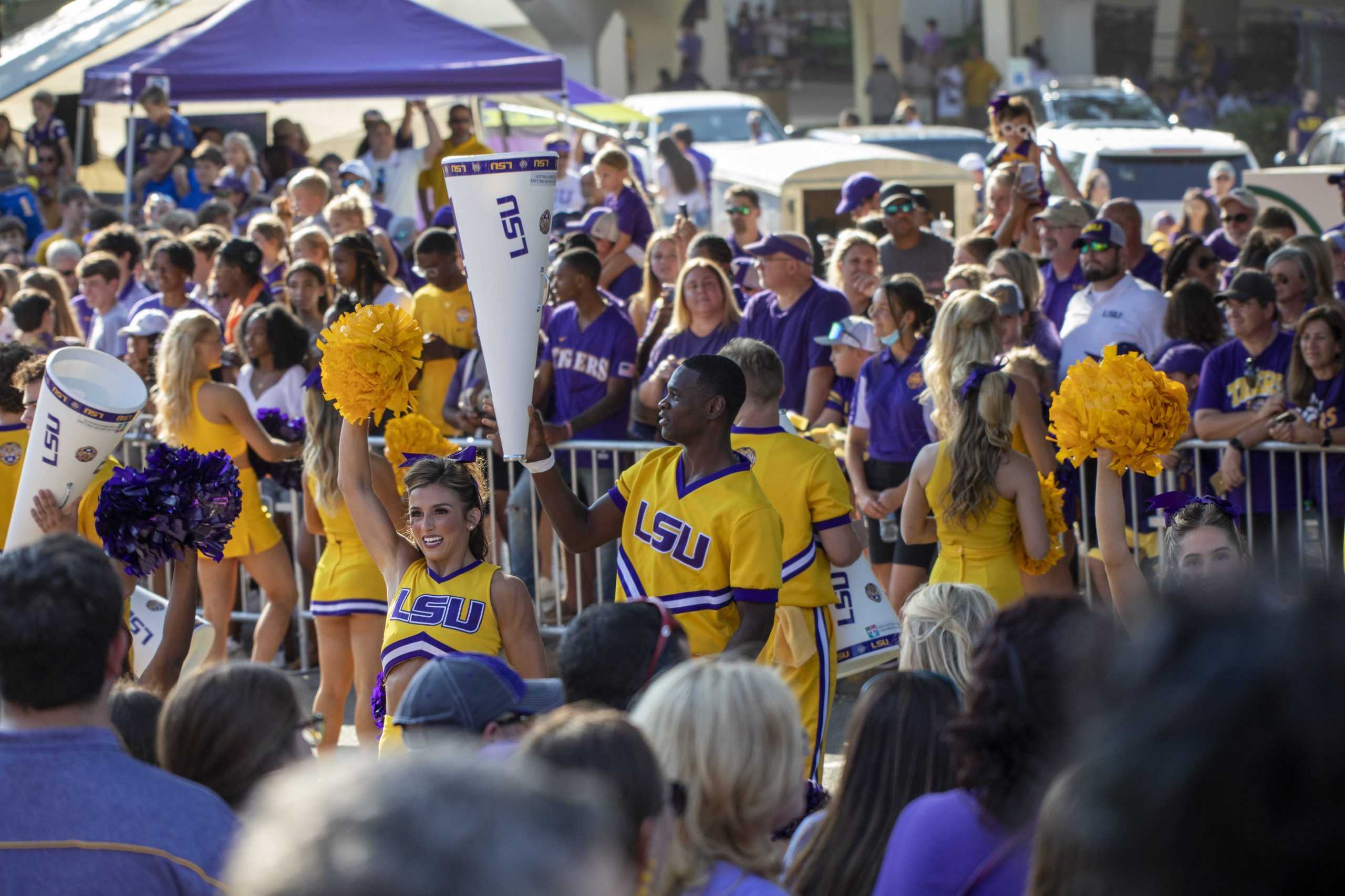 PHOTOS: LSU marches down Victory Hill before football game against McNeese