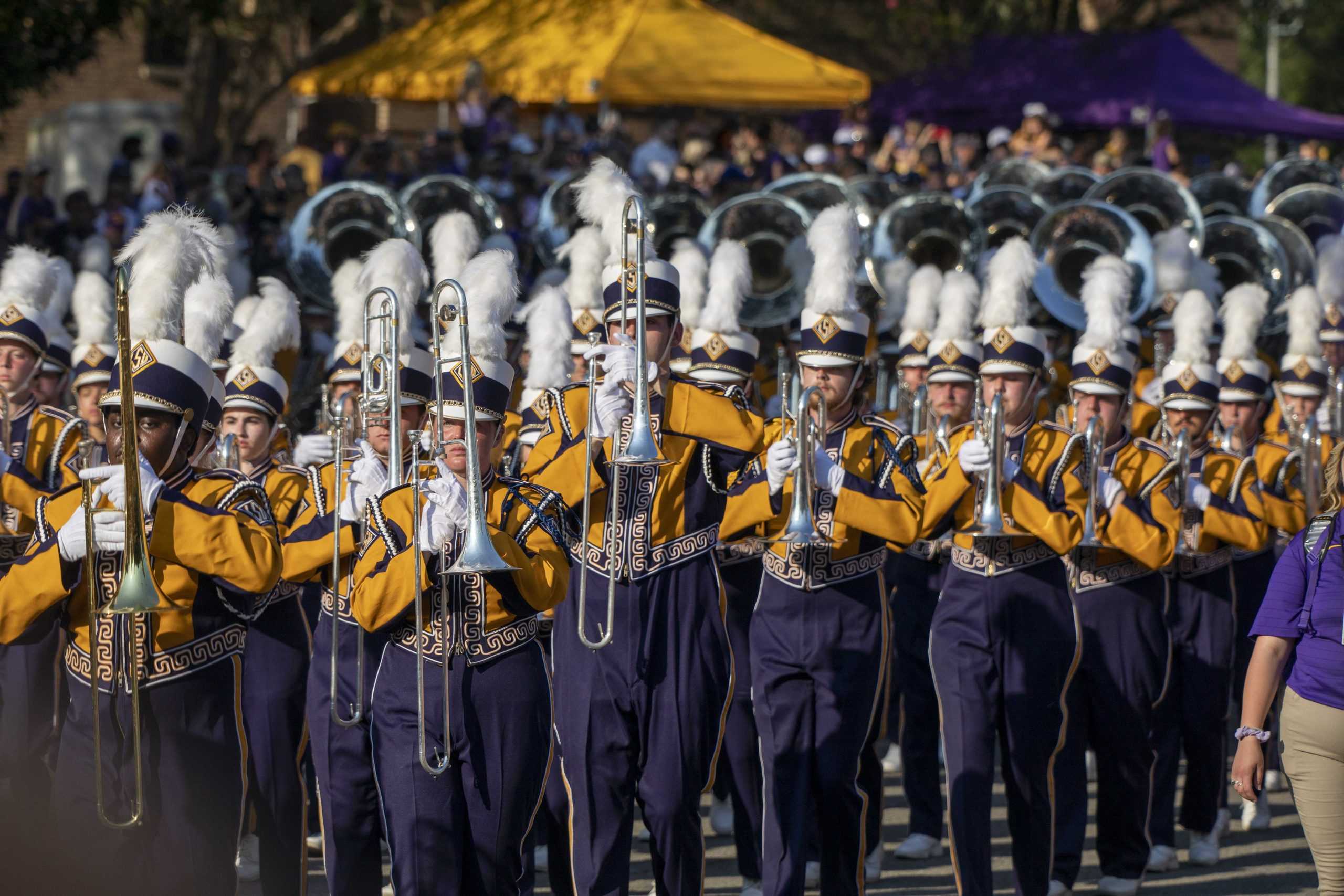 PHOTOS: LSU marches down Victory Hill before football game against McNeese