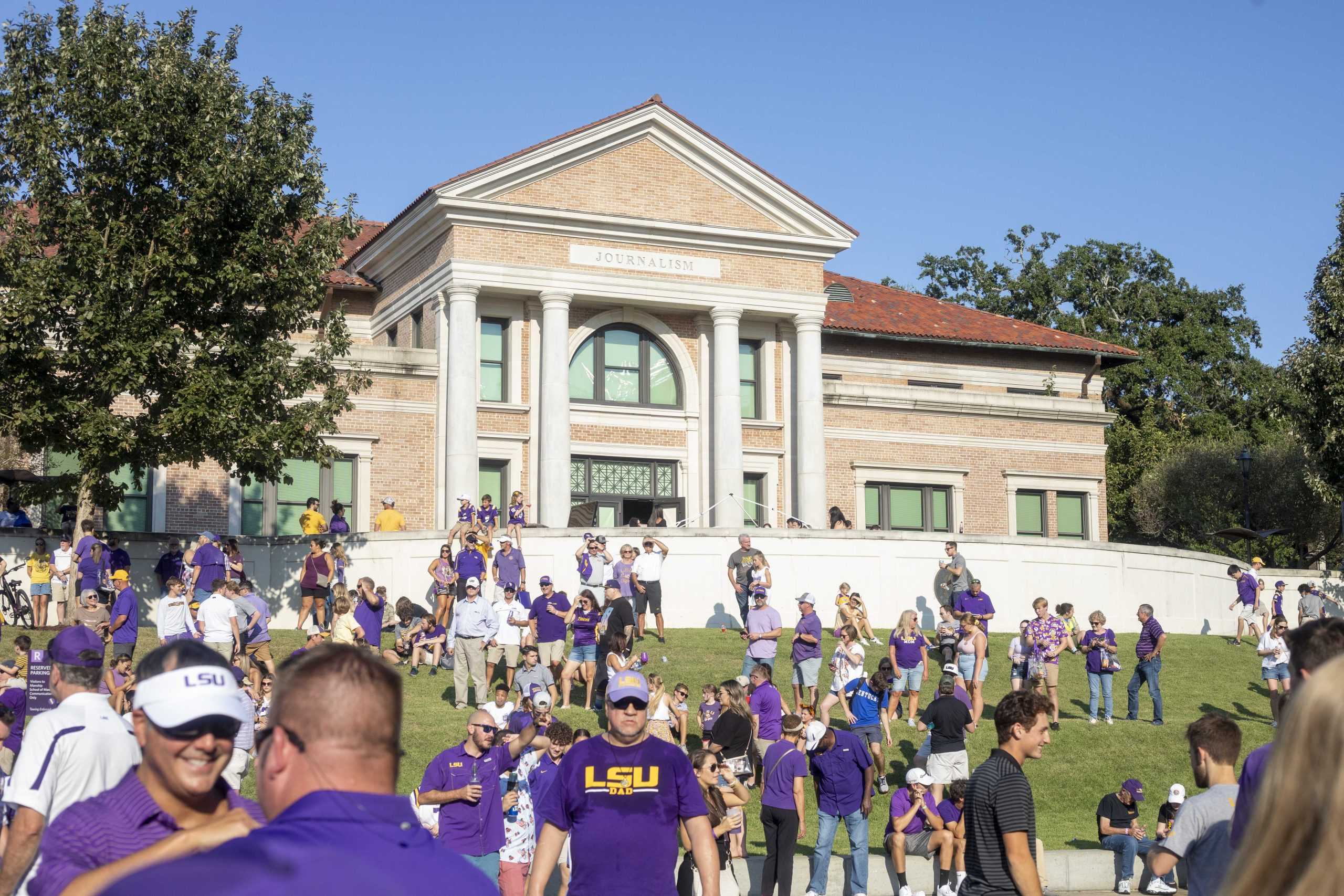 PHOTOS: LSU marches down Victory Hill before football game against McNeese