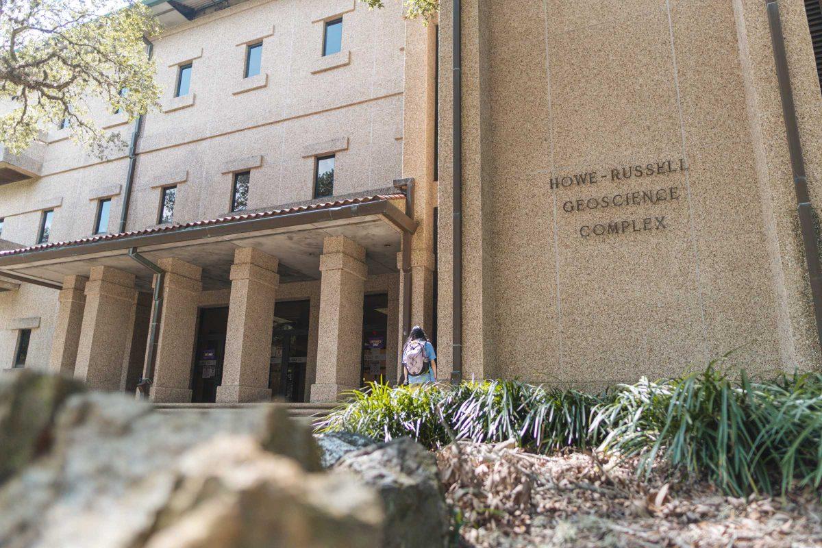 The Howe-Russell Geoscience Complex stands tall on Tuesday, Sept. 21, 2021, on South Campus Drive in Baton Rouge, La.