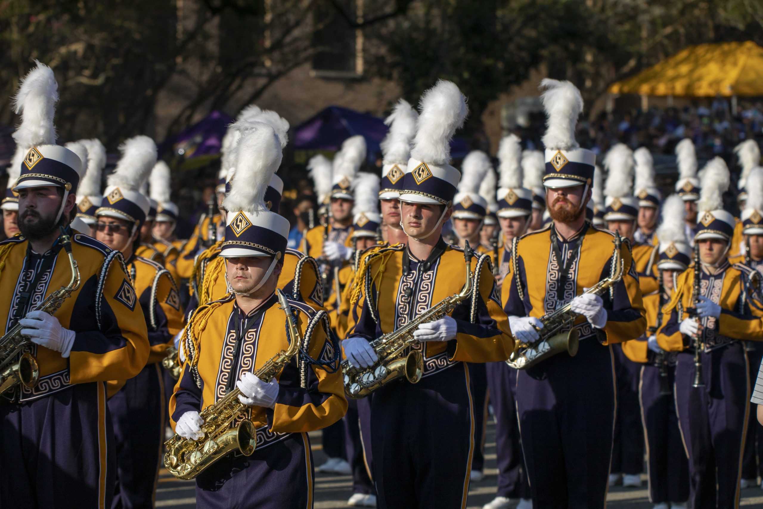 PHOTOS: LSU marches down Victory Hill before football game against McNeese