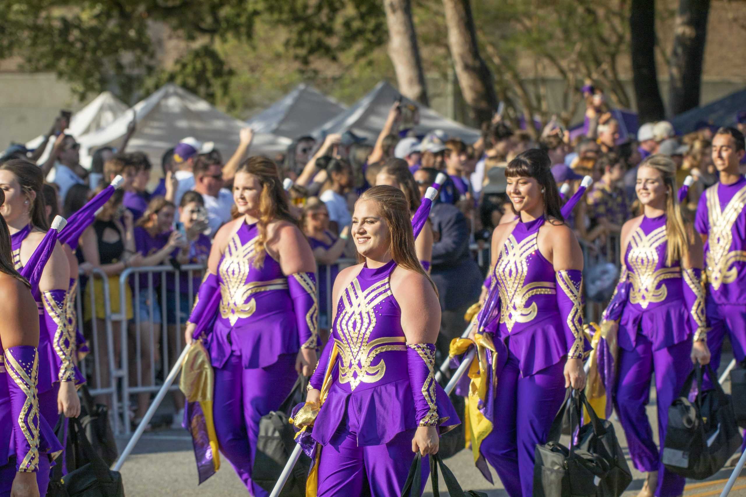 PHOTOS: LSU marches down Victory Hill before football game against McNeese