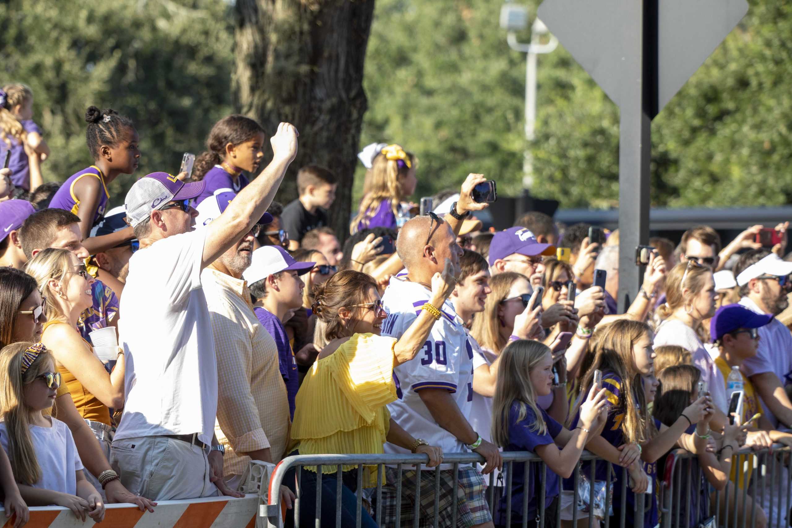 PHOTOS: LSU marches down Victory Hill before football game against McNeese