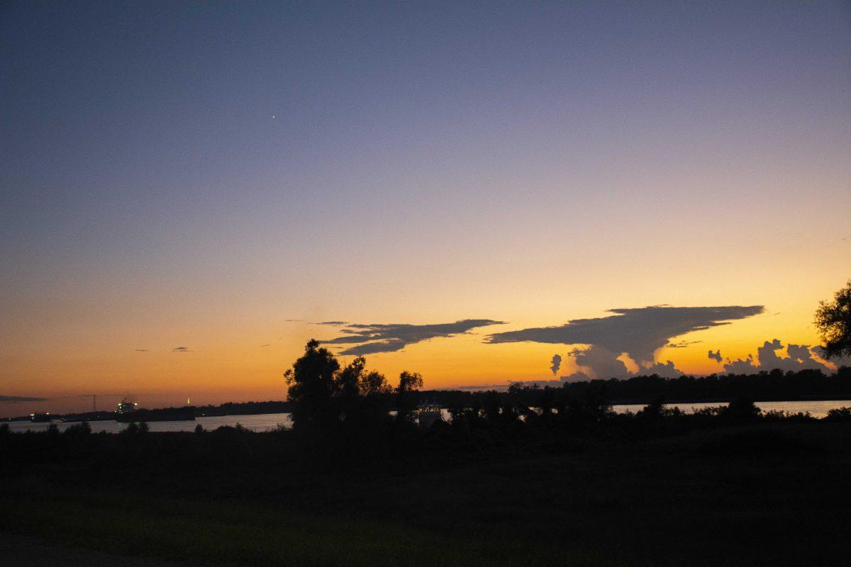 The Mississippi River sits on Monday, Sept. 20, 2021, in Baton Rouge, La.