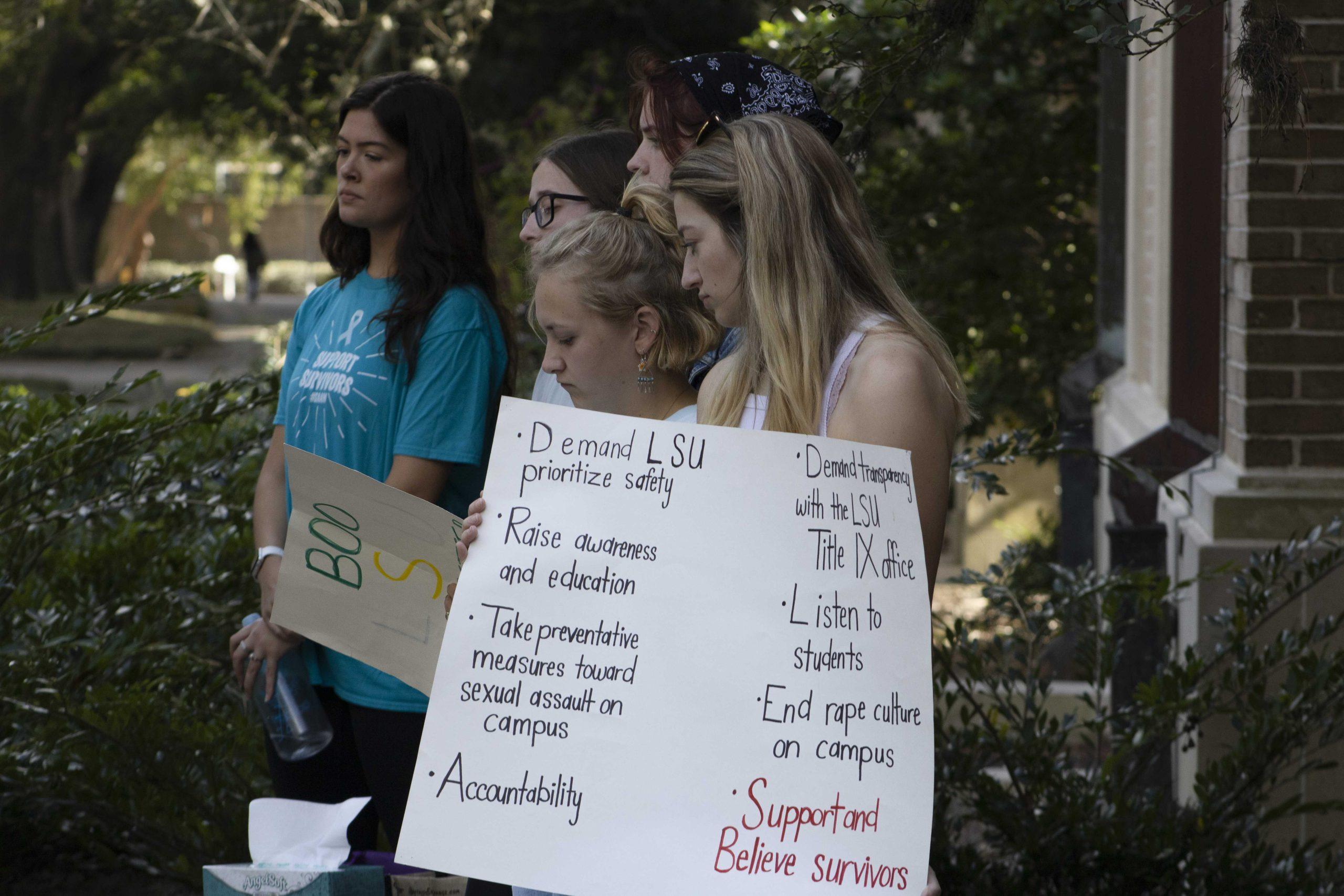 PHOTOS: Feminists in Action host protest against LSU's handling of alleged rape