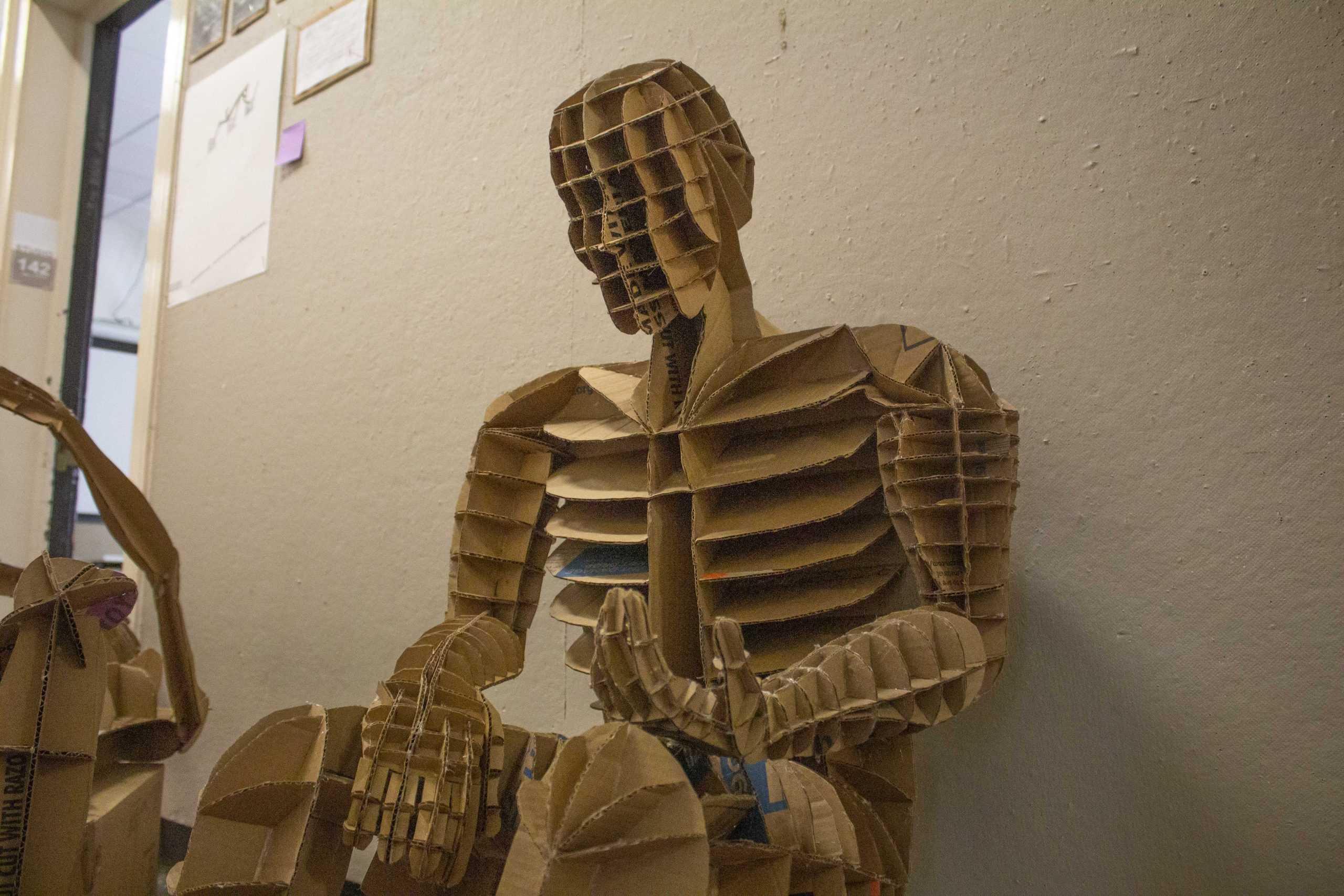 PHOTOS: Architecture students create cardboard clones, placed in Atkinson Hall