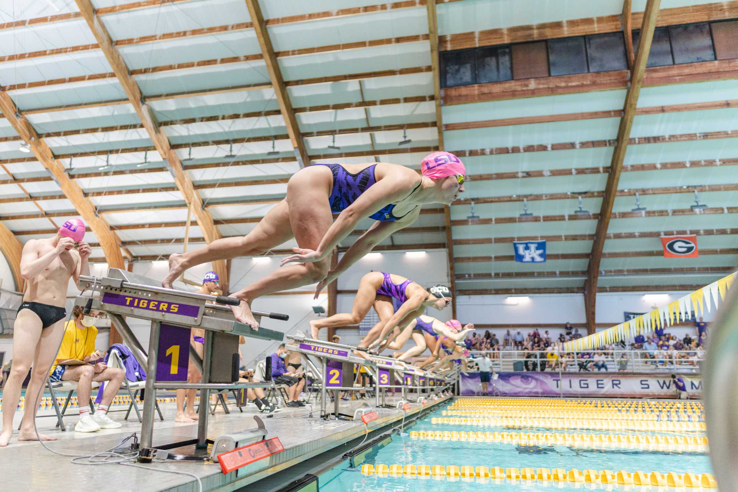 PHOTOS: LSU swimming and diving defeats Grand Canyon University