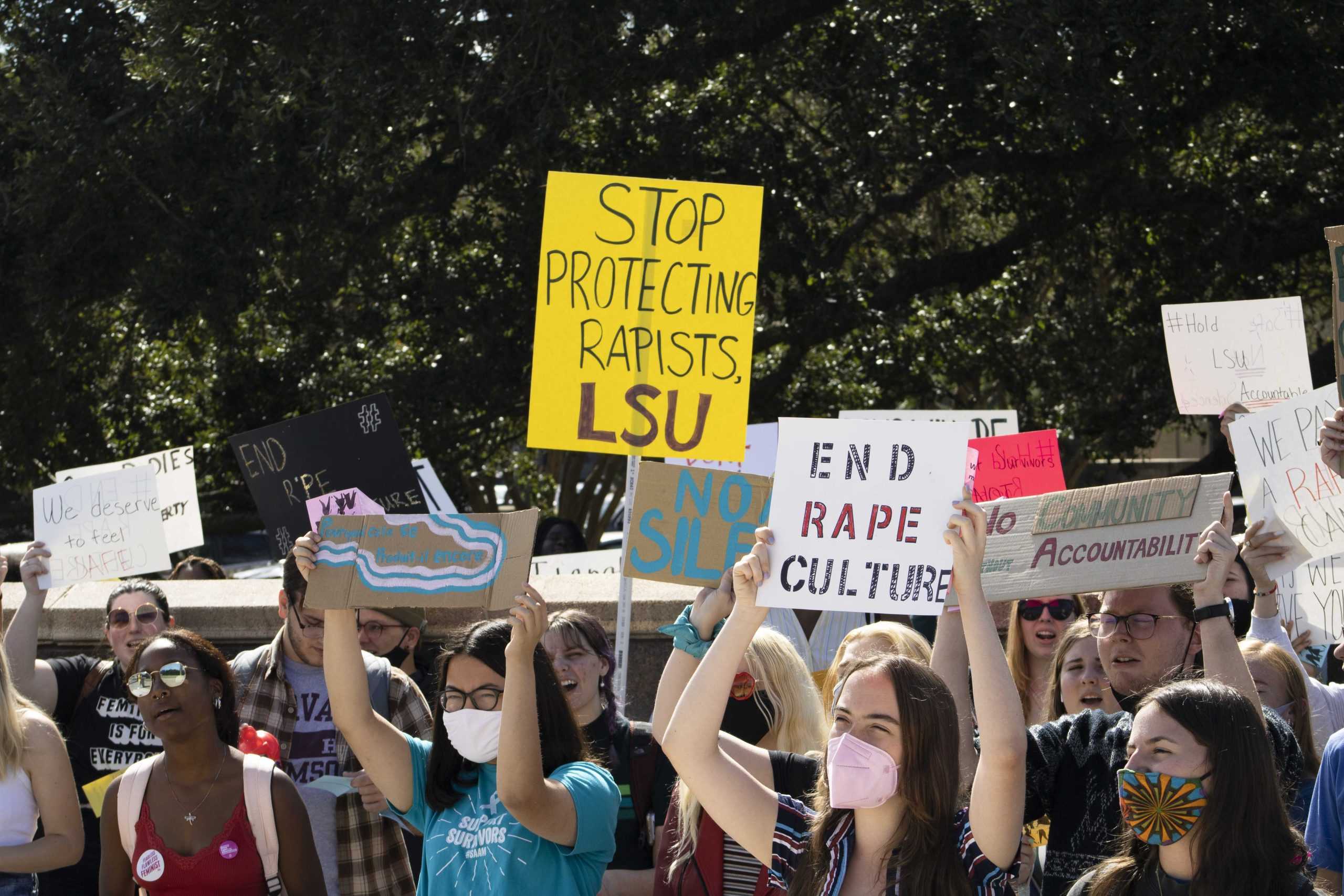 Students protest LSU's handling of former French student accused of rape: 'Safe not silenced'