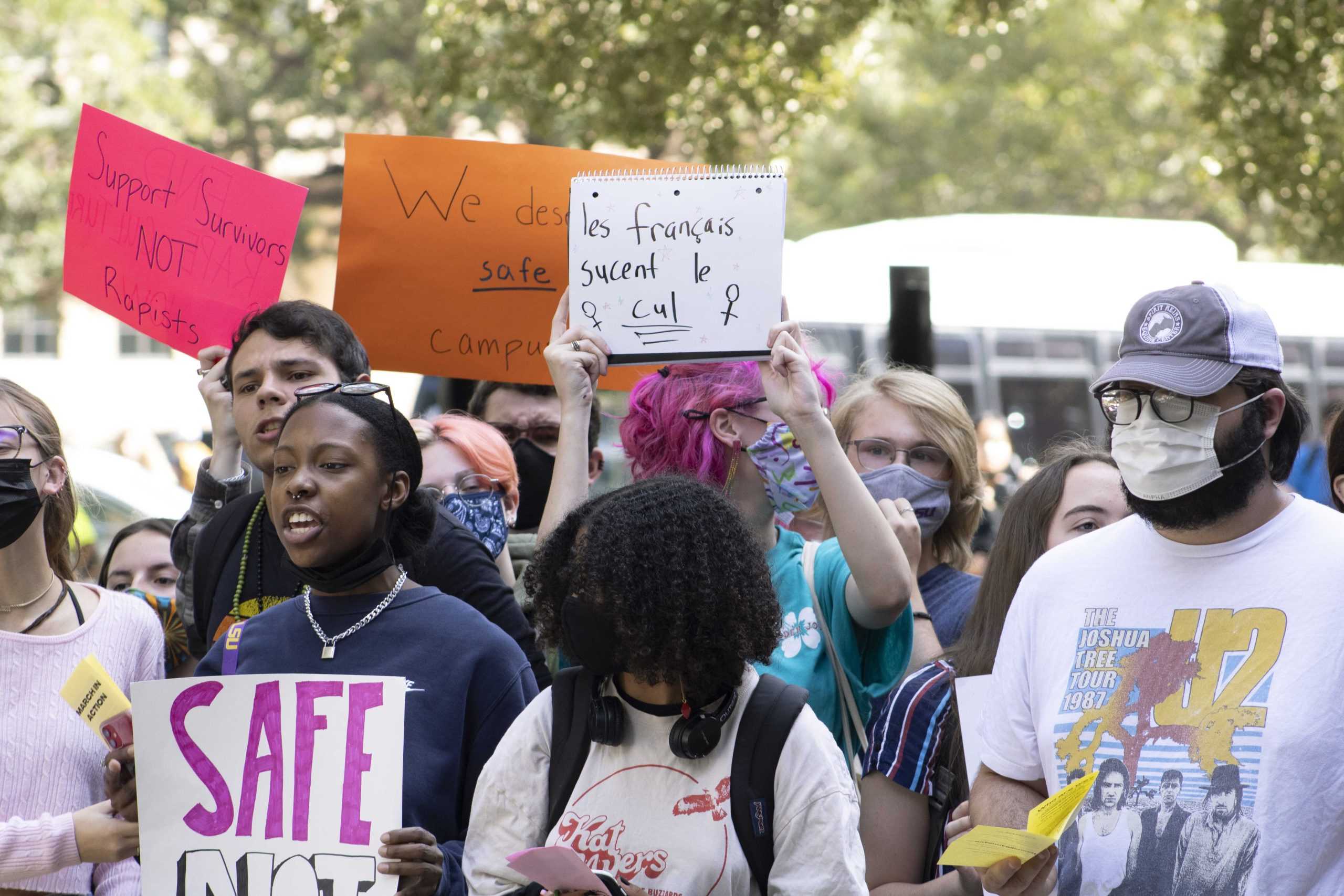 PHOTOS: Feminists in Action host protest against LSU's handling of alleged rape