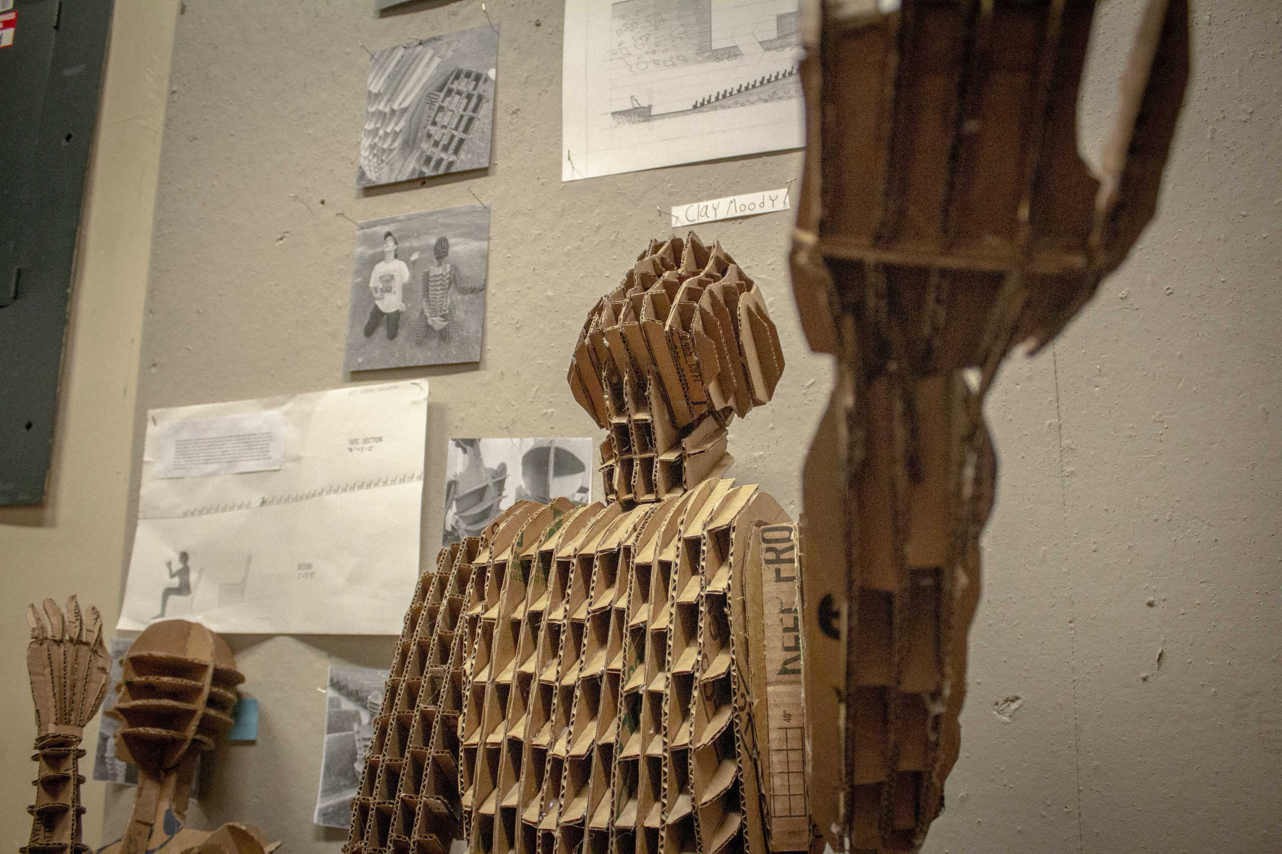 PHOTOS: Architecture students create cardboard clones, placed in Atkinson Hall