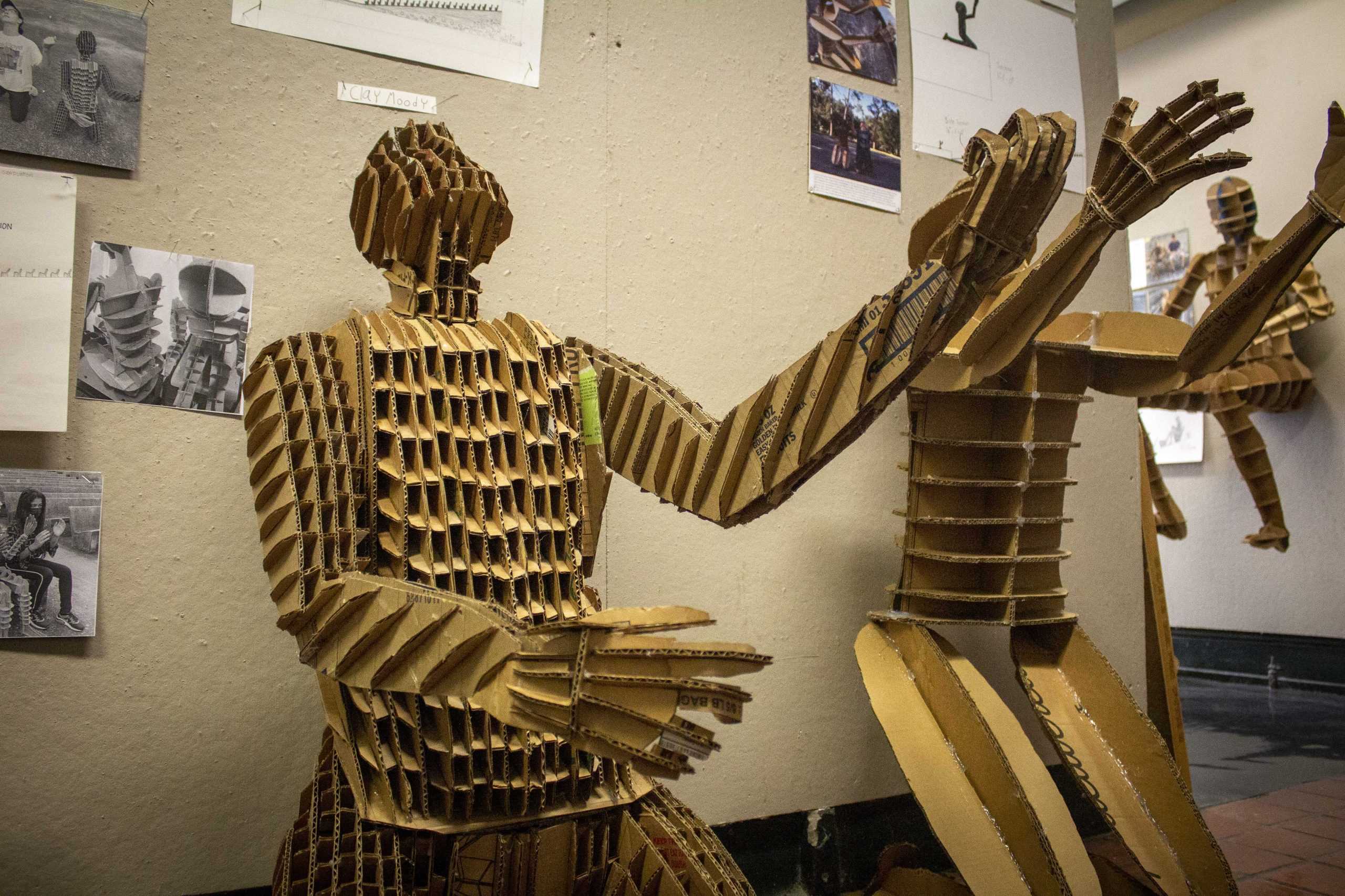 PHOTOS: Architecture students create cardboard clones, placed in Atkinson Hall