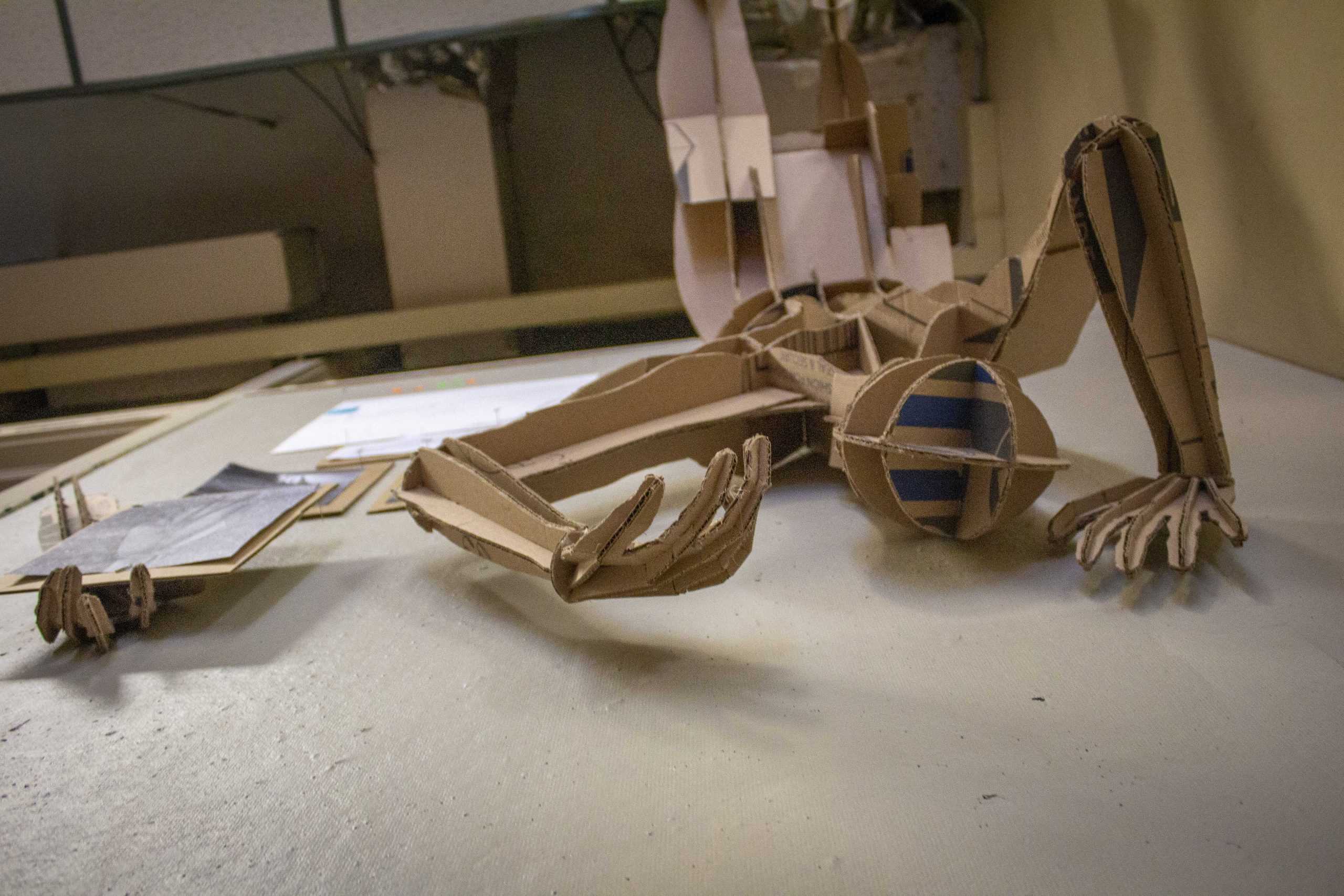 PHOTOS: Architecture students create cardboard clones, placed in Atkinson Hall