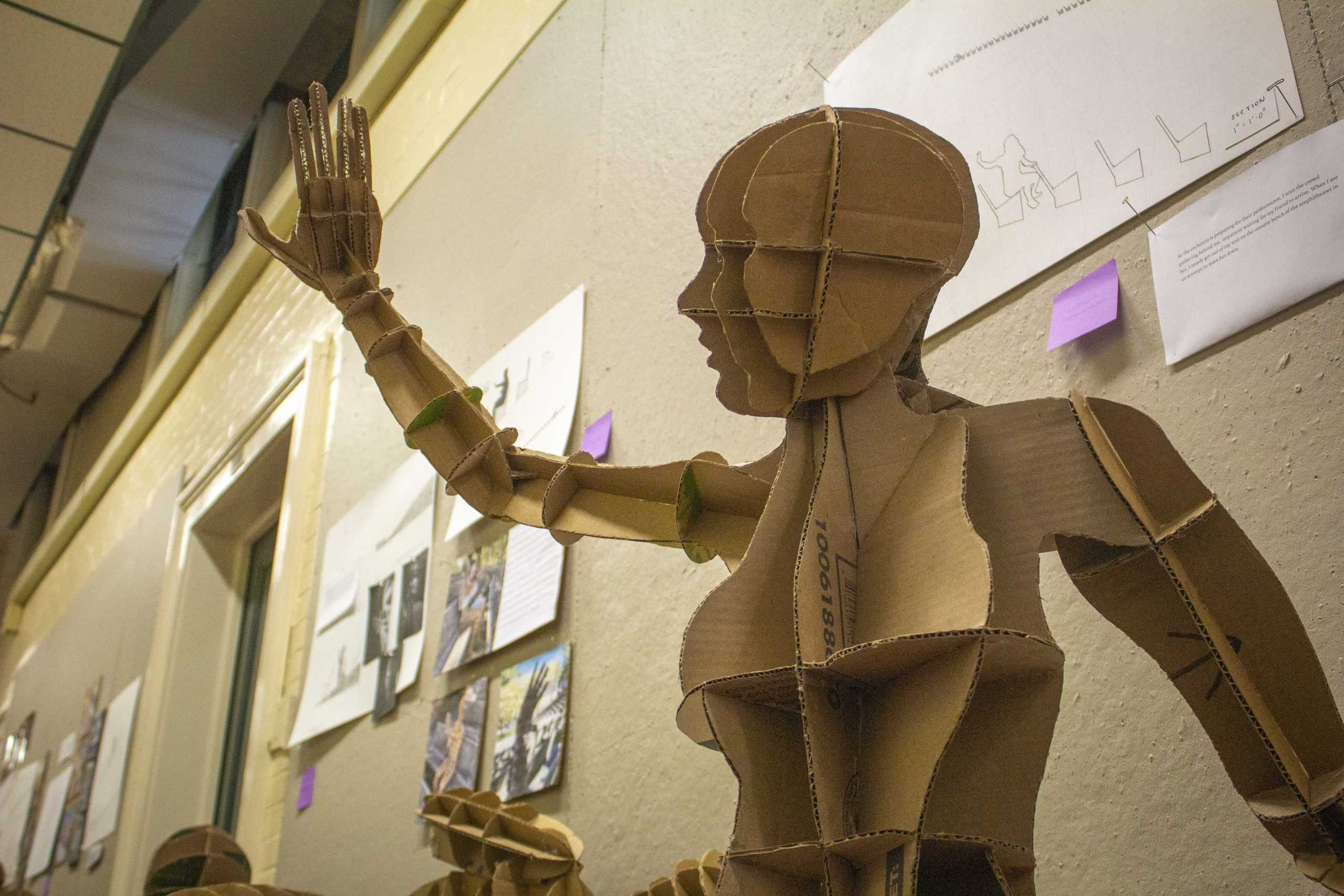 PHOTOS: Architecture students create cardboard clones, placed in Atkinson Hall