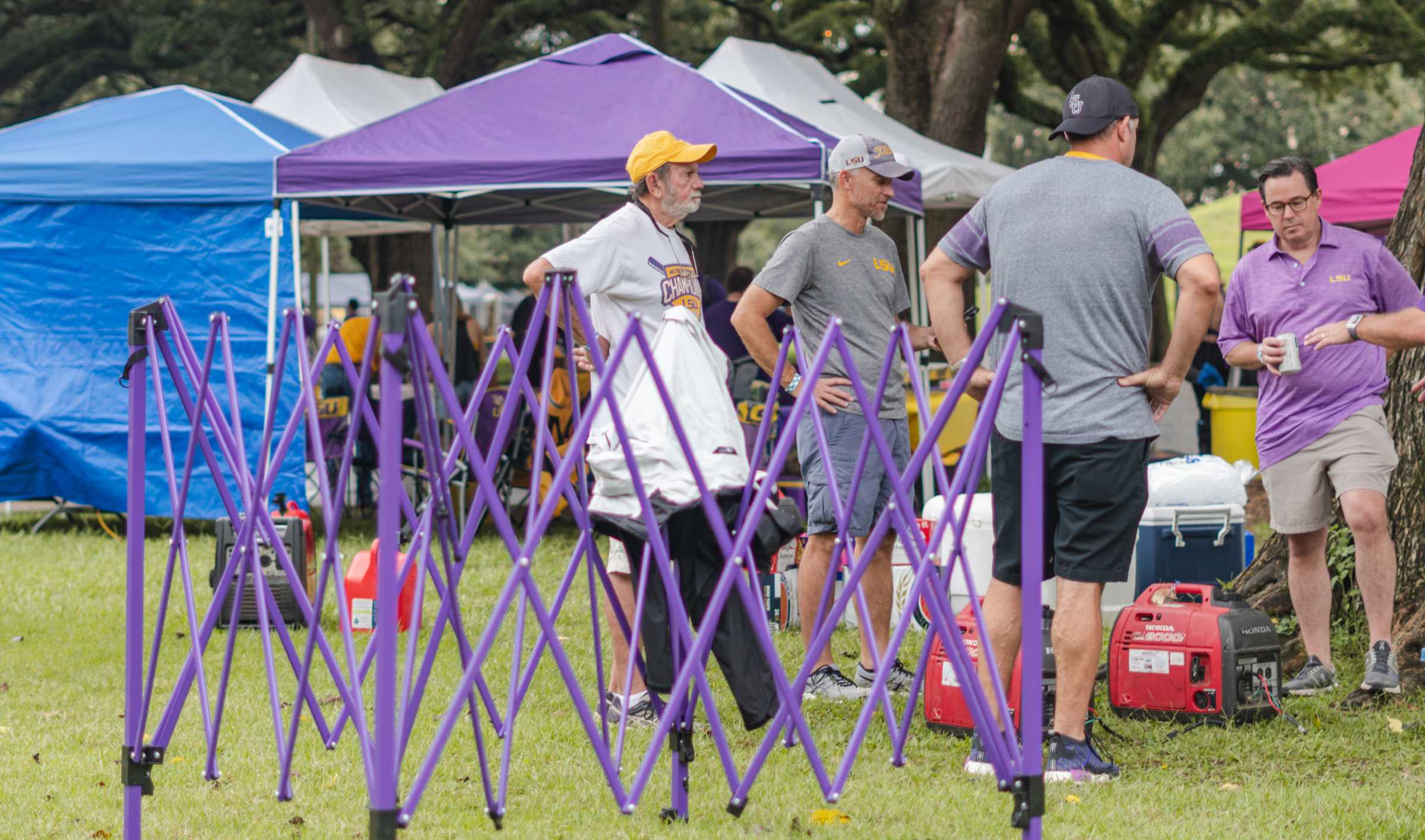 LSU, Auburn tailgaters celebrate in the mud and rain: 'It never rains in death valley'