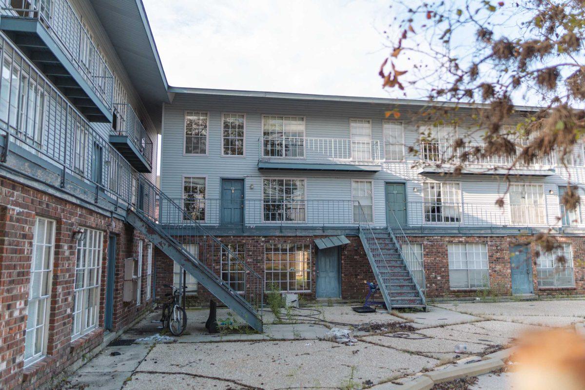 University View Apartments sit run down on Wednesday, Oct. 27, 2021, at 324 West Parker Boulevard in Baton Rouge, La.