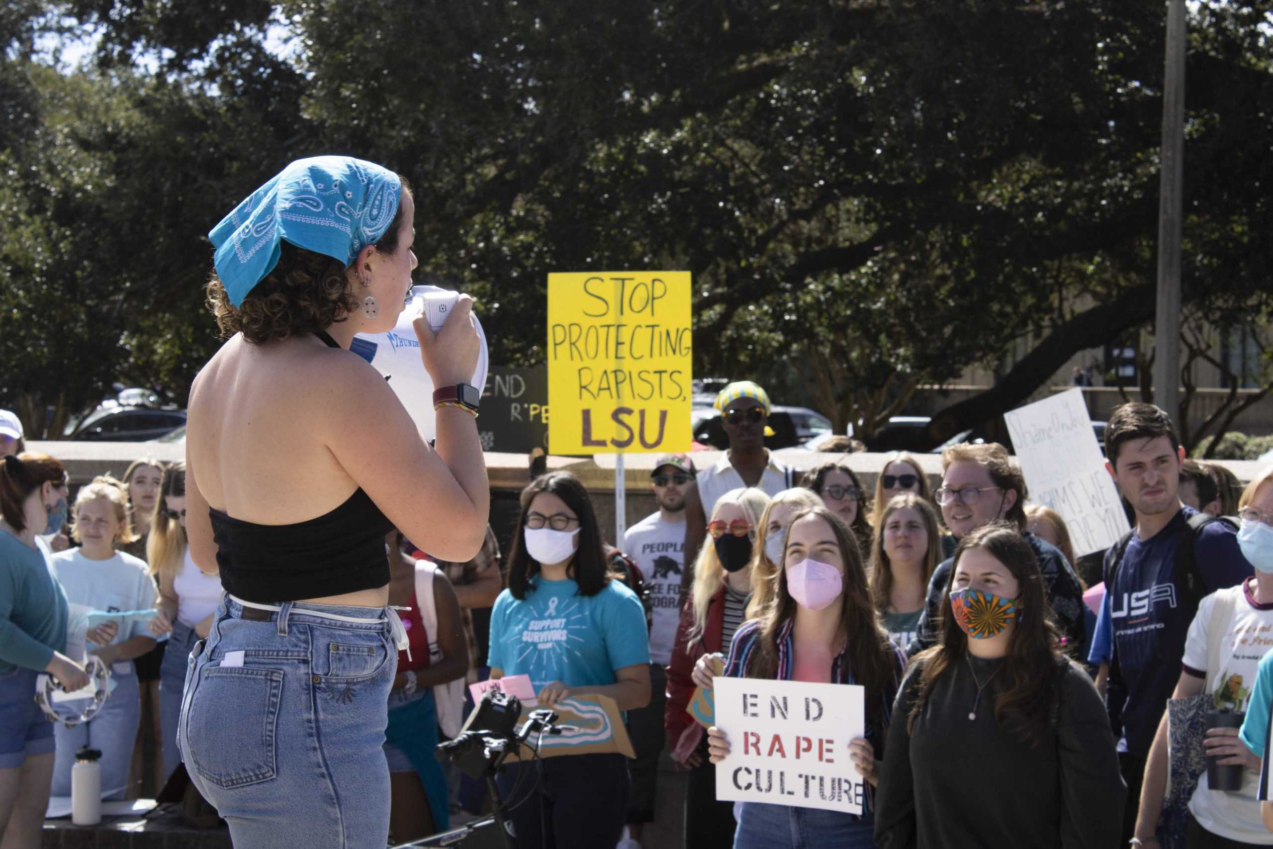 PHOTOS: Feminists in Action host protest against LSU's handling of alleged rape