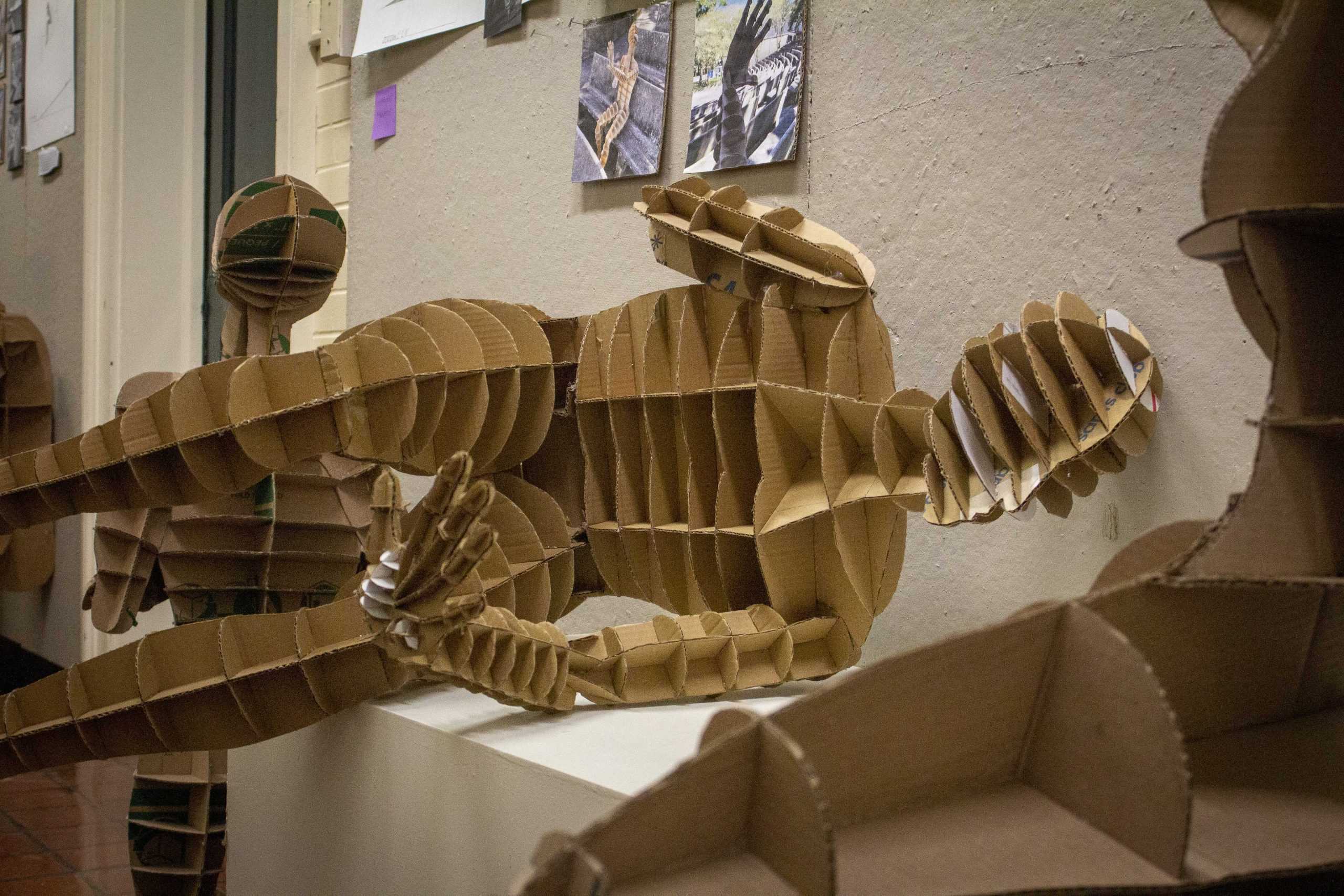 PHOTOS: Architecture students create cardboard clones, placed in Atkinson Hall