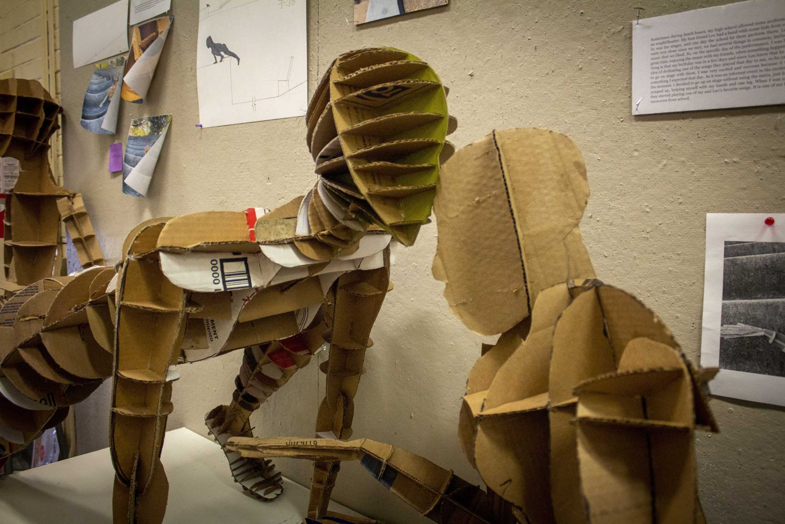 PHOTOS: Architecture students create cardboard clones, placed in Atkinson Hall