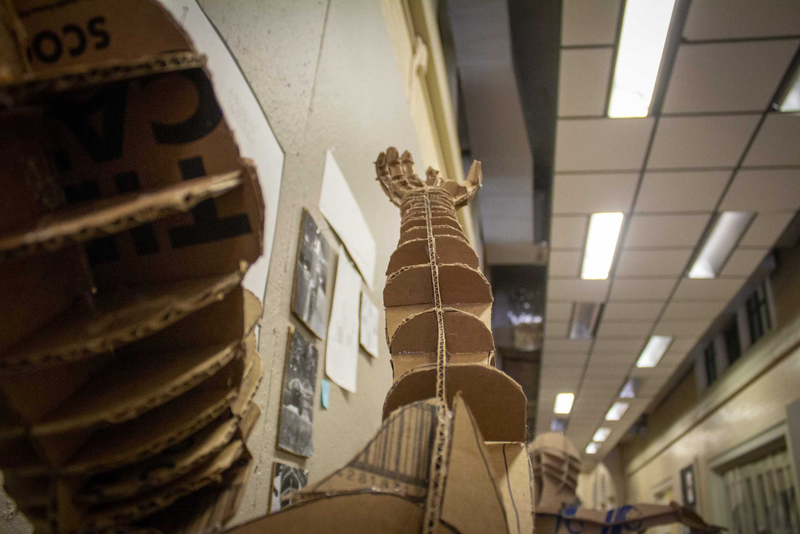 PHOTOS: Architecture students create cardboard clones, placed in Atkinson Hall